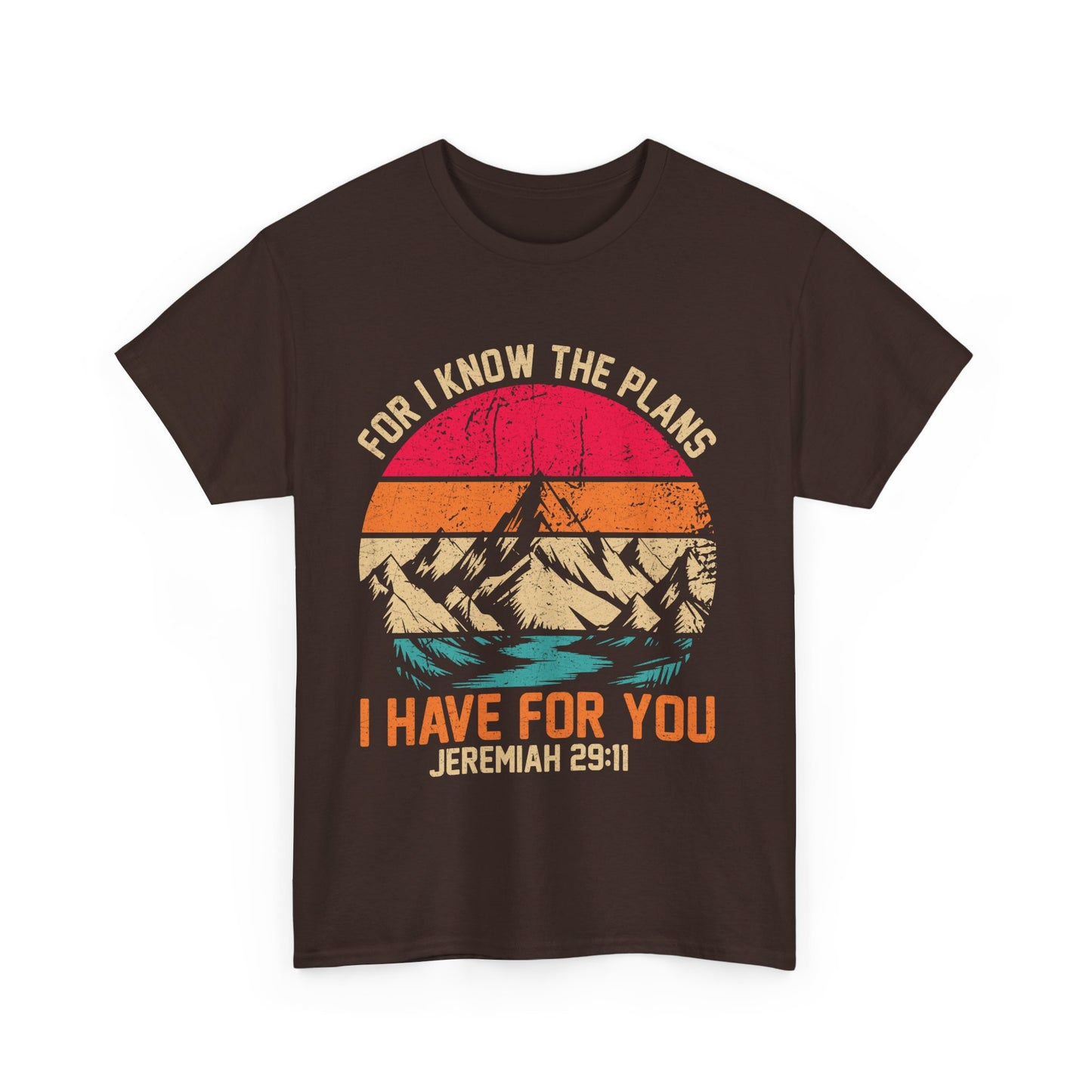 Inspirational Mountain Tee, Faith-Based T-Shirt, Jeremiah 29:11 Shirt, Unisex Cotton Tee, Spiritual Gift, Outdoor Adventure Top