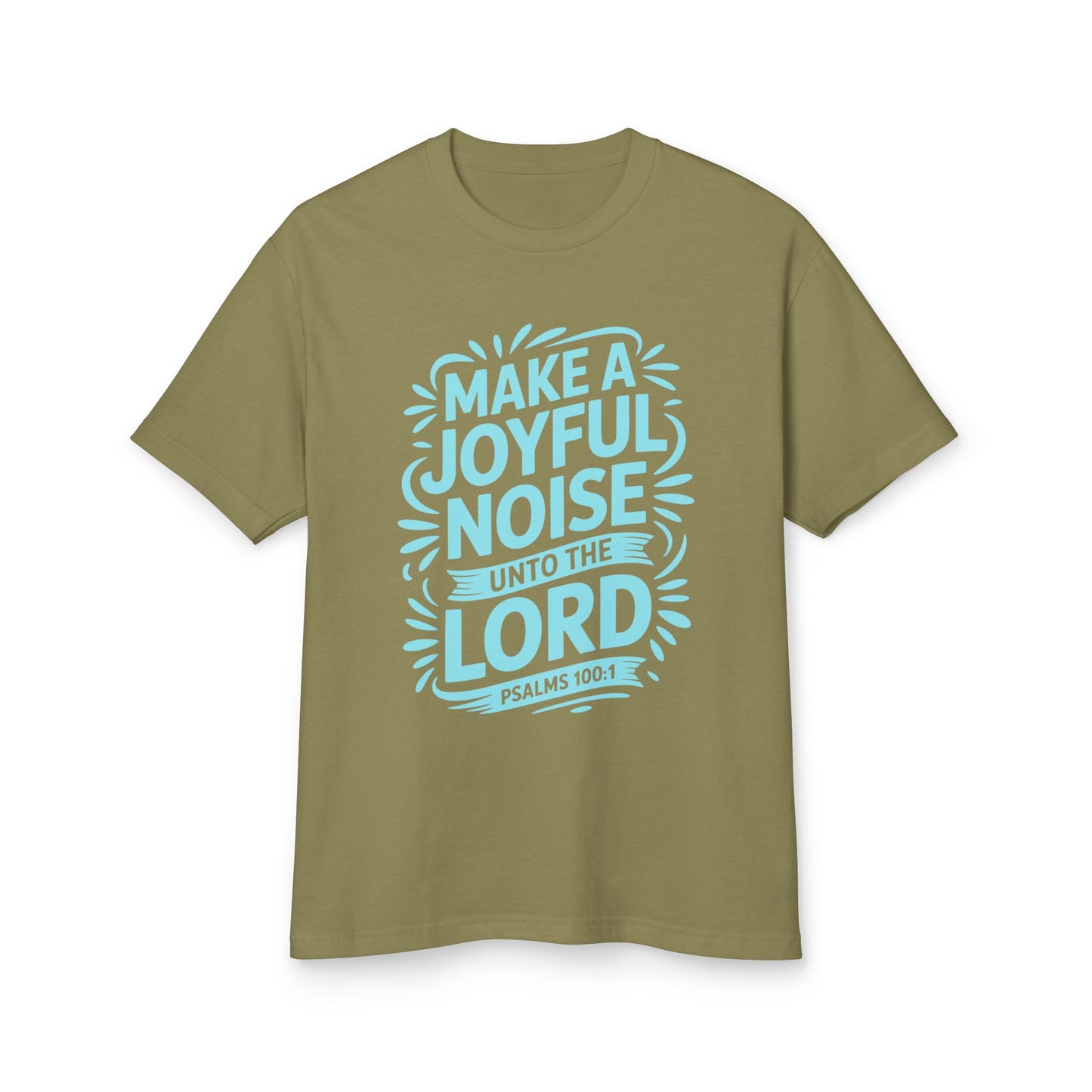 Joyful Noise Tee - Unisex Garment-Dyed Cotton Shirt, Faith-Based Apparel, Christian Gift, Inspirational Tee, Summer Wear, Church Outing