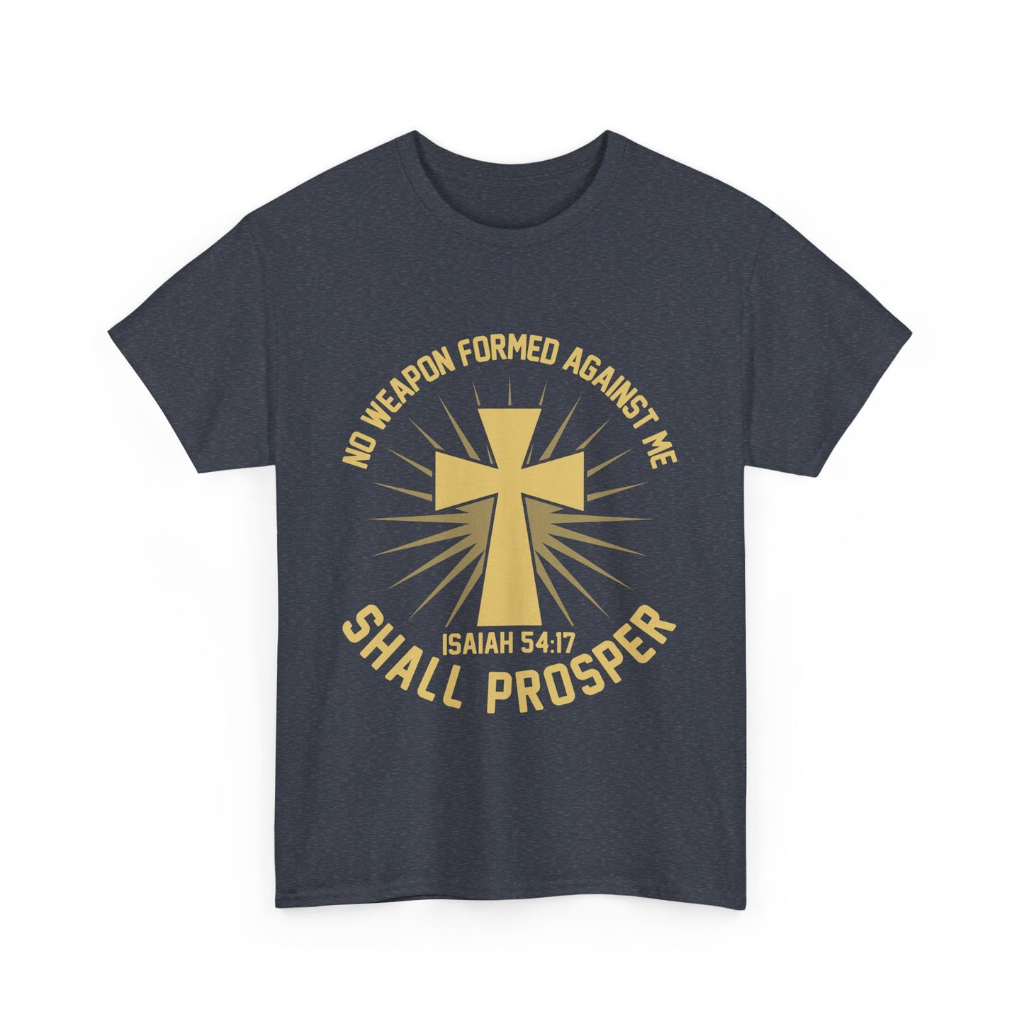 Inspirational Christian Tee - No Weapon Formed Against Me, Faith Shirt, Spiritual Gift, Church Apparel, Motivational Wear, Religious Message