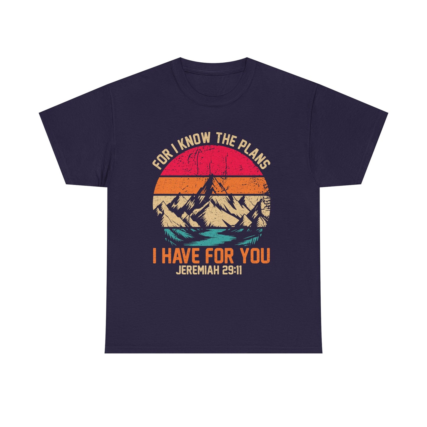 Inspirational Mountain Tee, Faith-Based T-Shirt, Jeremiah 29:11 Shirt, Unisex Cotton Tee, Spiritual Gift, Outdoor Adventure Top