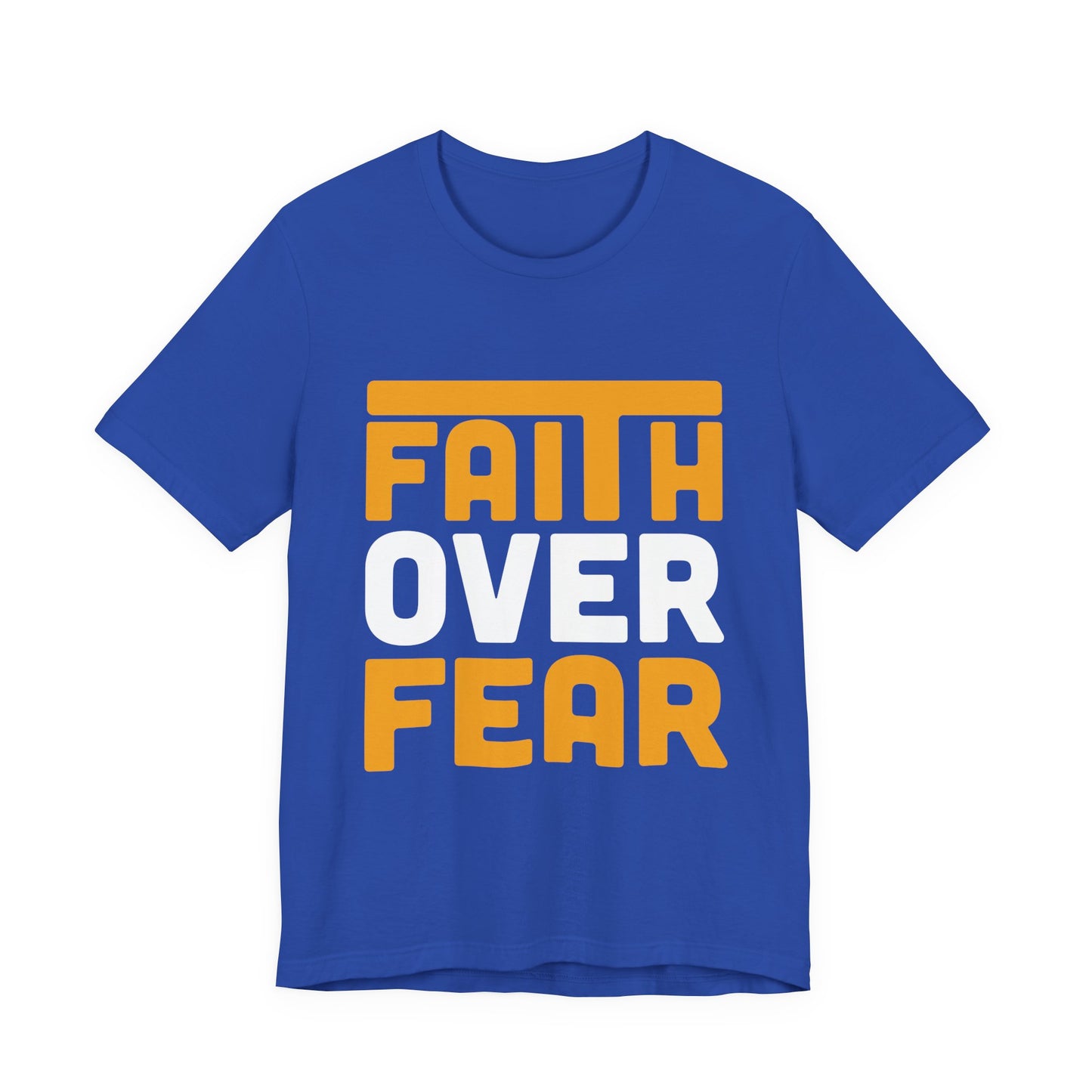 Faith Over Fear Tee - Inspirational Unisex Shirt for Encouragement, Motivational Gift, Daily Wear, Spiritual Apparel, Thoughtful Present