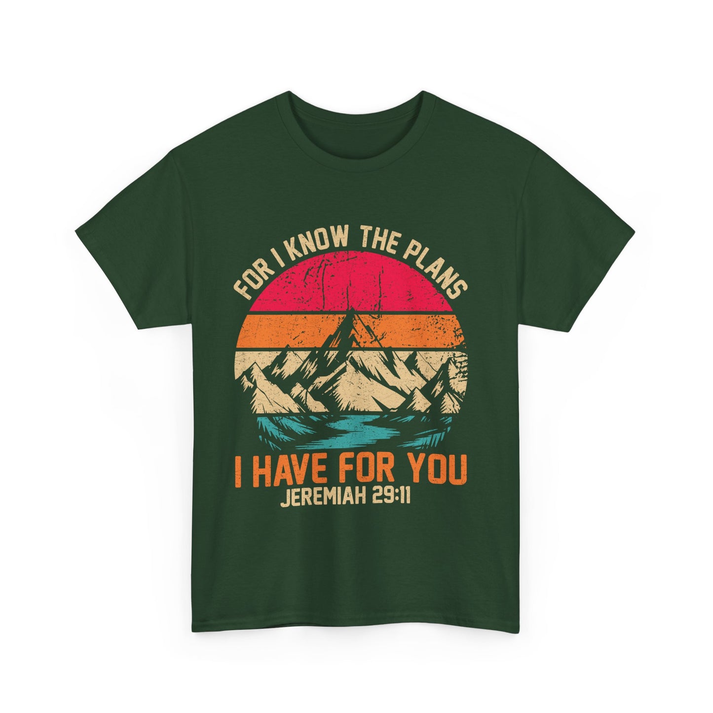 Inspirational Mountain Tee, Faith-Based T-Shirt, Jeremiah 29:11 Shirt, Unisex Cotton Tee, Spiritual Gift, Outdoor Adventure Top