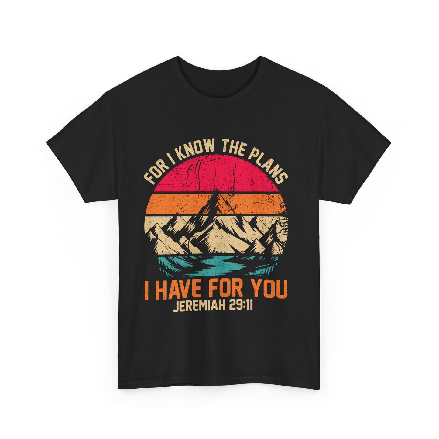 Inspirational Mountain Tee, Faith-Based T-Shirt, Jeremiah 29:11 Shirt, Unisex Cotton Tee, Spiritual Gift, Outdoor Adventure Top