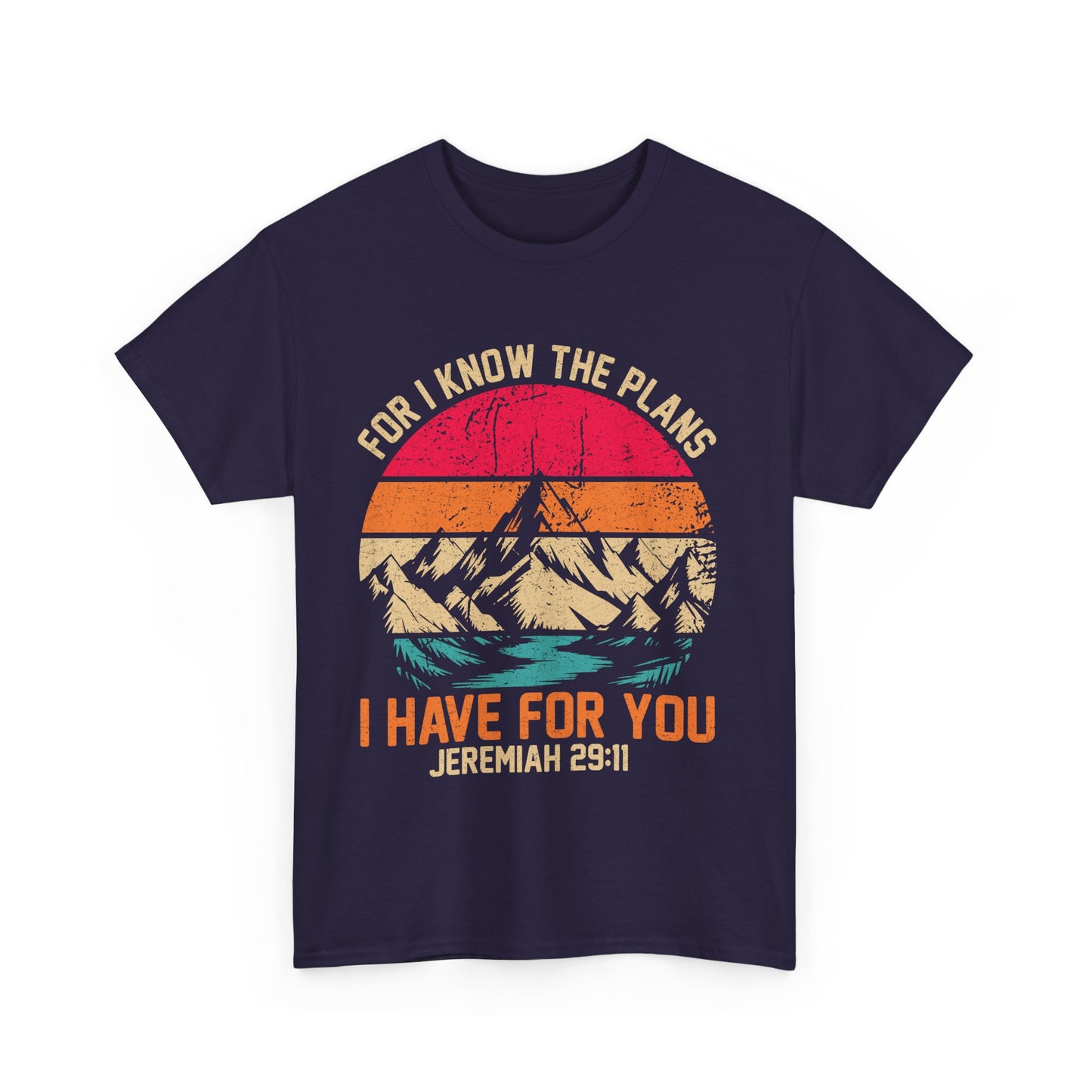 Inspirational Mountain Tee, Faith-Based T-Shirt, Jeremiah 29:11 Shirt, Unisex Cotton Tee, Spiritual Gift, Outdoor Adventure Top
