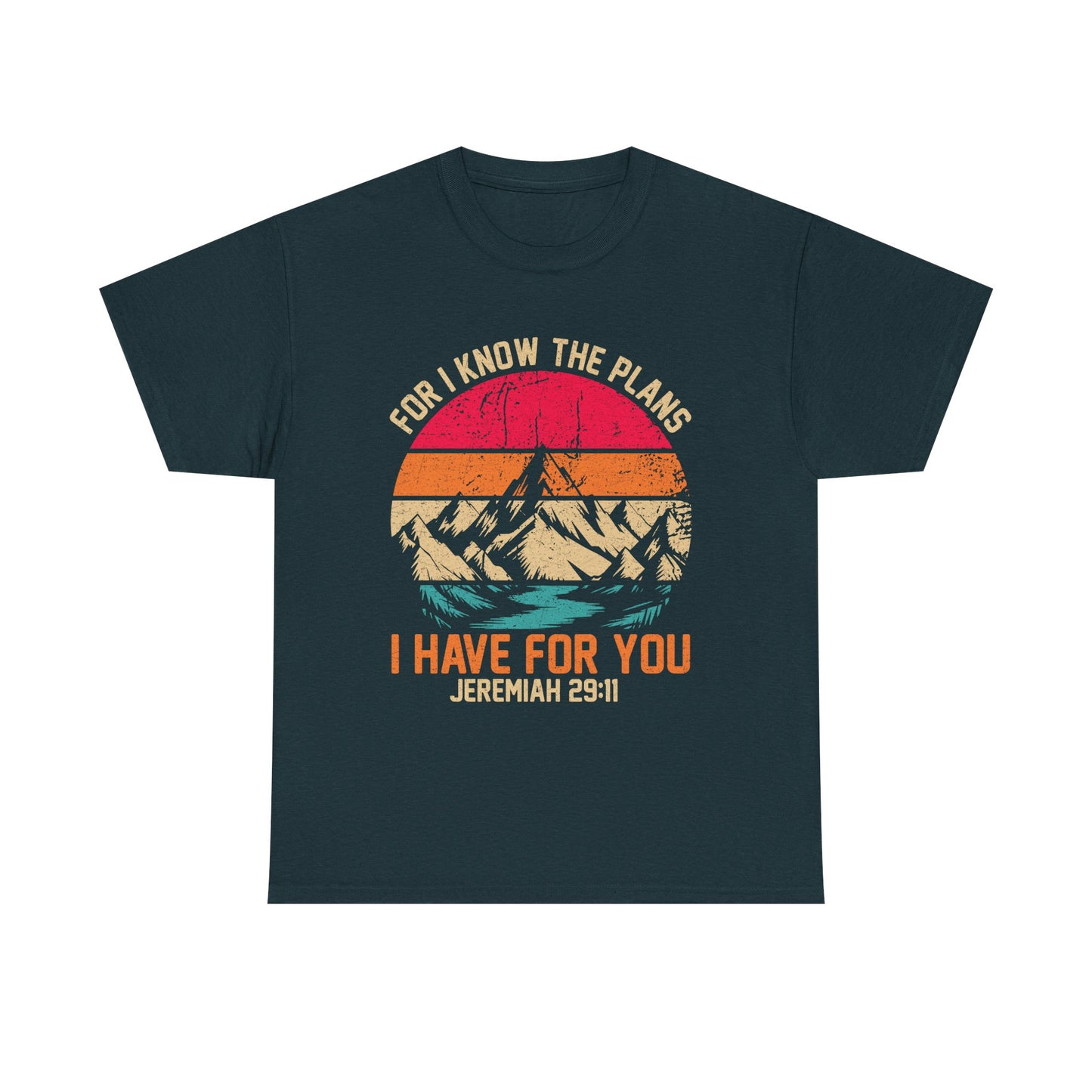 Inspirational Mountain Tee, Faith-Based T-Shirt, Jeremiah 29:11 Shirt, Unisex Cotton Tee, Spiritual Gift, Outdoor Adventure Top