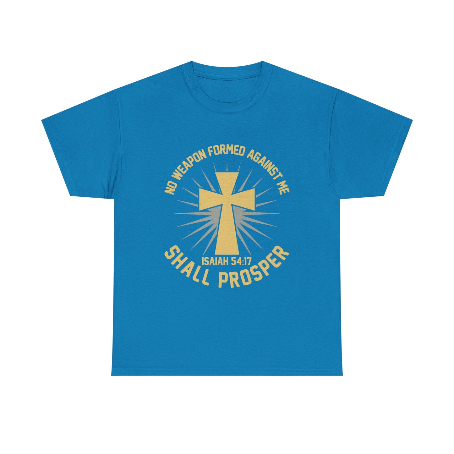 Inspirational Christian Tee - No Weapon Formed Against Me, Faith Shirt, Spiritual Gift, Church Apparel, Motivational Wear, Religious Message