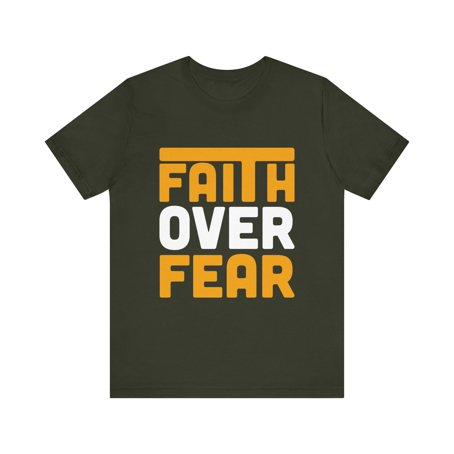 Faith Over Fear Tee - Inspirational Unisex Shirt for Encouragement, Motivational Gift, Daily Wear, Spiritual Apparel, Thoughtful Present