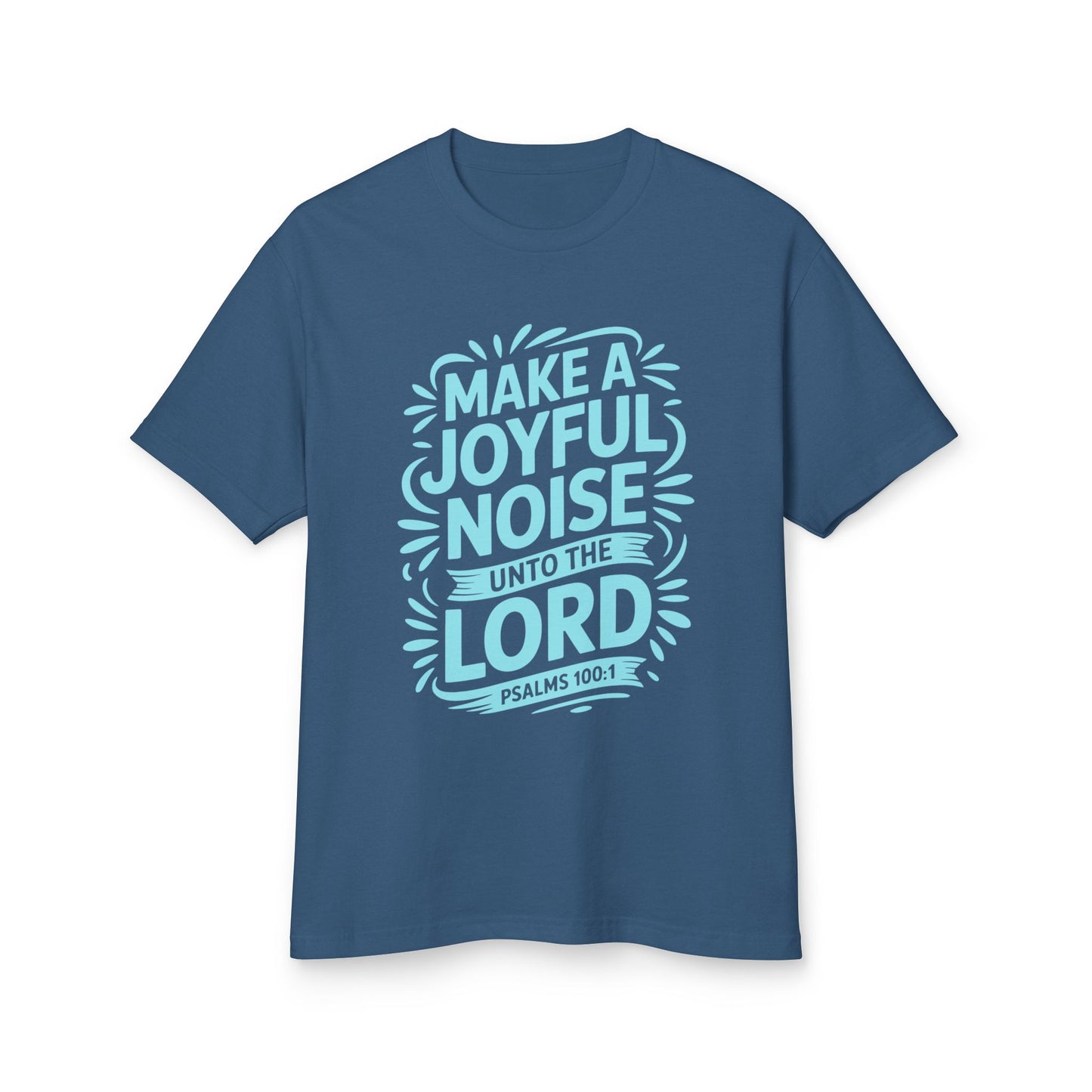 Joyful Noise Tee - Unisex Garment-Dyed Cotton Shirt, Faith-Based Apparel, Christian Gift, Inspirational Tee, Summer Wear, Church Outing