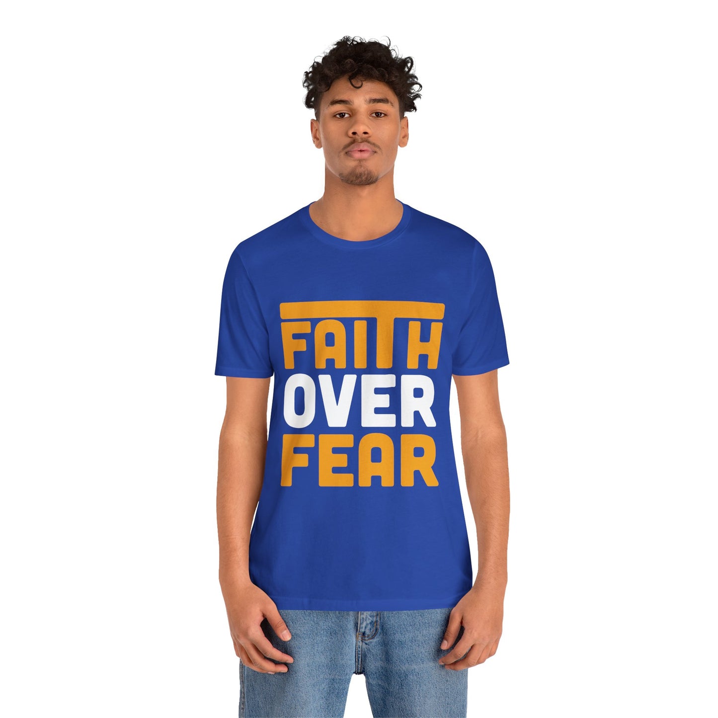 Faith Over Fear Tee - Inspirational Unisex Shirt for Encouragement, Motivational Gift, Daily Wear, Spiritual Apparel, Thoughtful Present