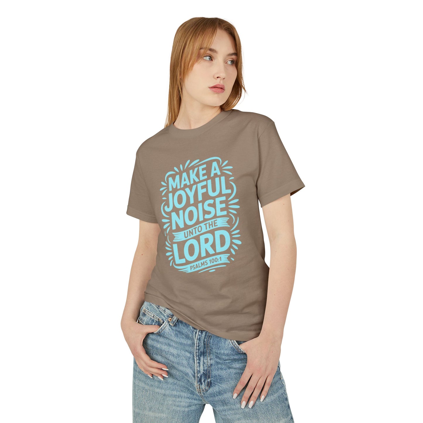 Joyful Noise Tee - Unisex Garment-Dyed Cotton Shirt, Faith-Based Apparel, Christian Gift, Inspirational Tee, Summer Wear, Church Outing