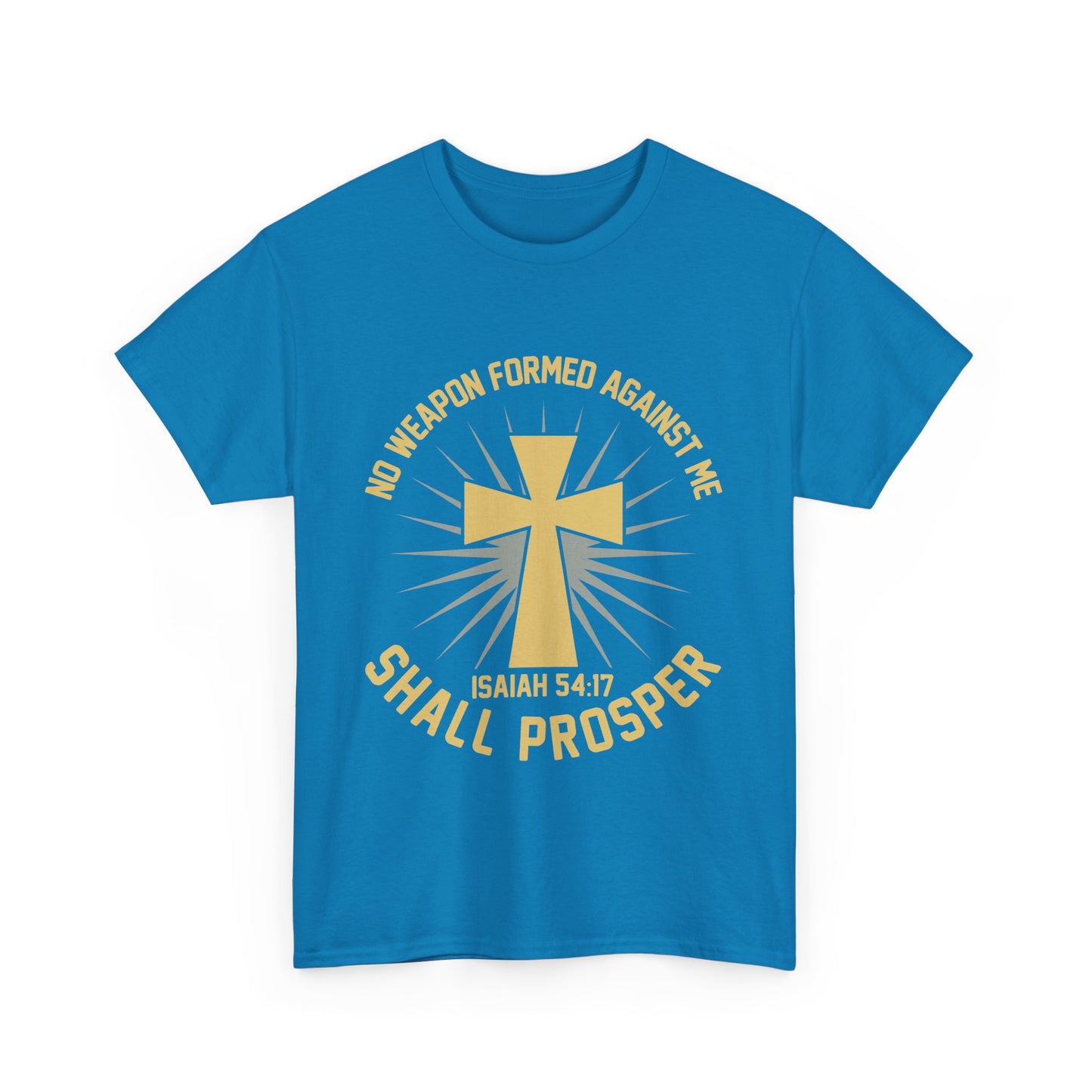 Inspirational Christian Tee - No Weapon Formed Against Me, Faith Shirt, Spiritual Gift, Church Apparel, Motivational Wear, Religious Message