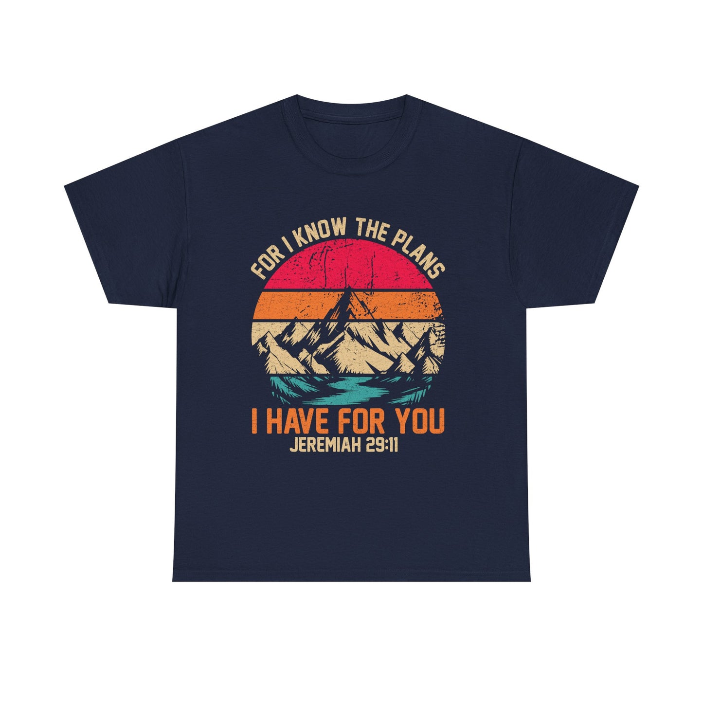 Inspirational Mountain Tee, Faith-Based T-Shirt, Jeremiah 29:11 Shirt, Unisex Cotton Tee, Spiritual Gift, Outdoor Adventure Top