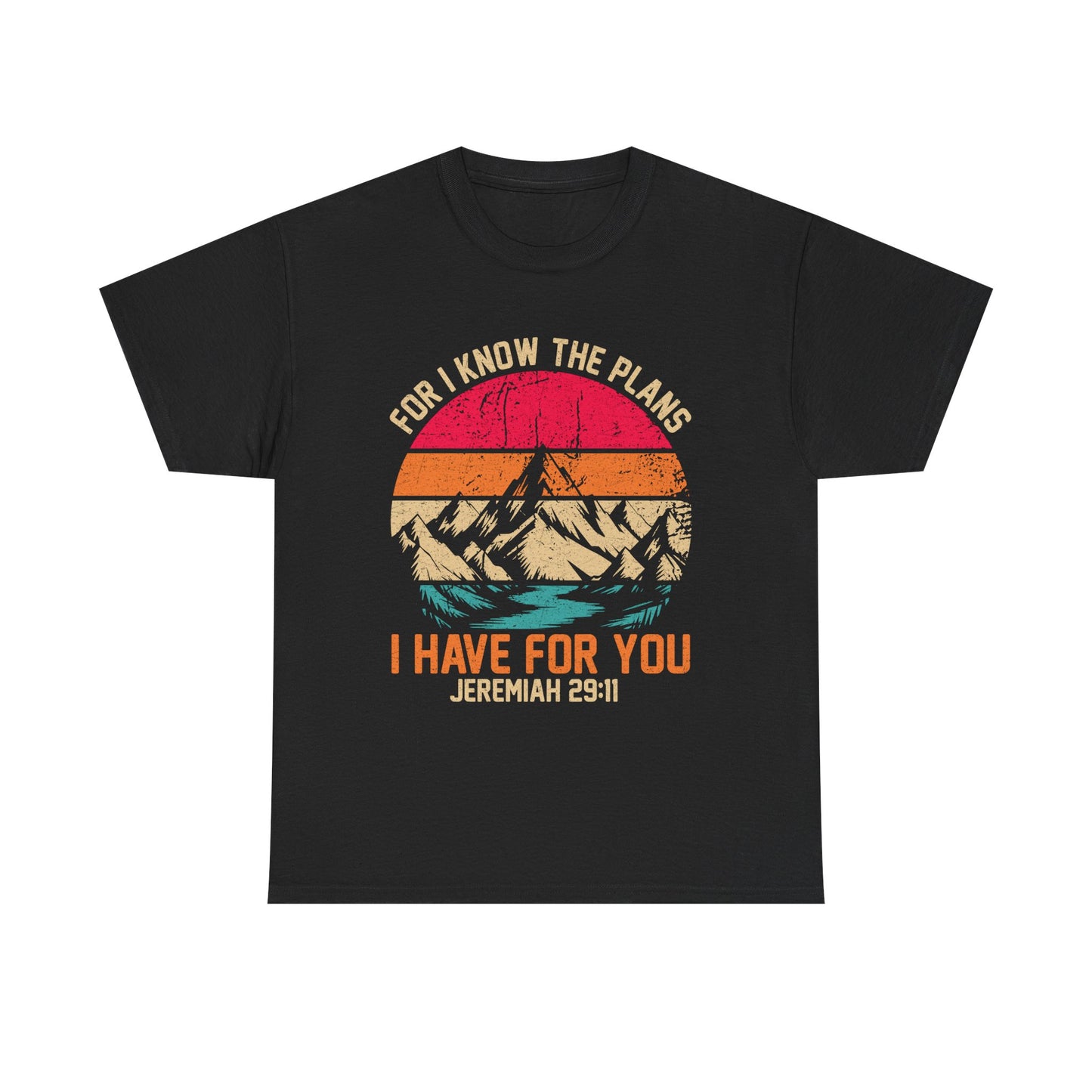 Inspirational Mountain Tee, Faith-Based T-Shirt, Jeremiah 29:11 Shirt, Unisex Cotton Tee, Spiritual Gift, Outdoor Adventure Top