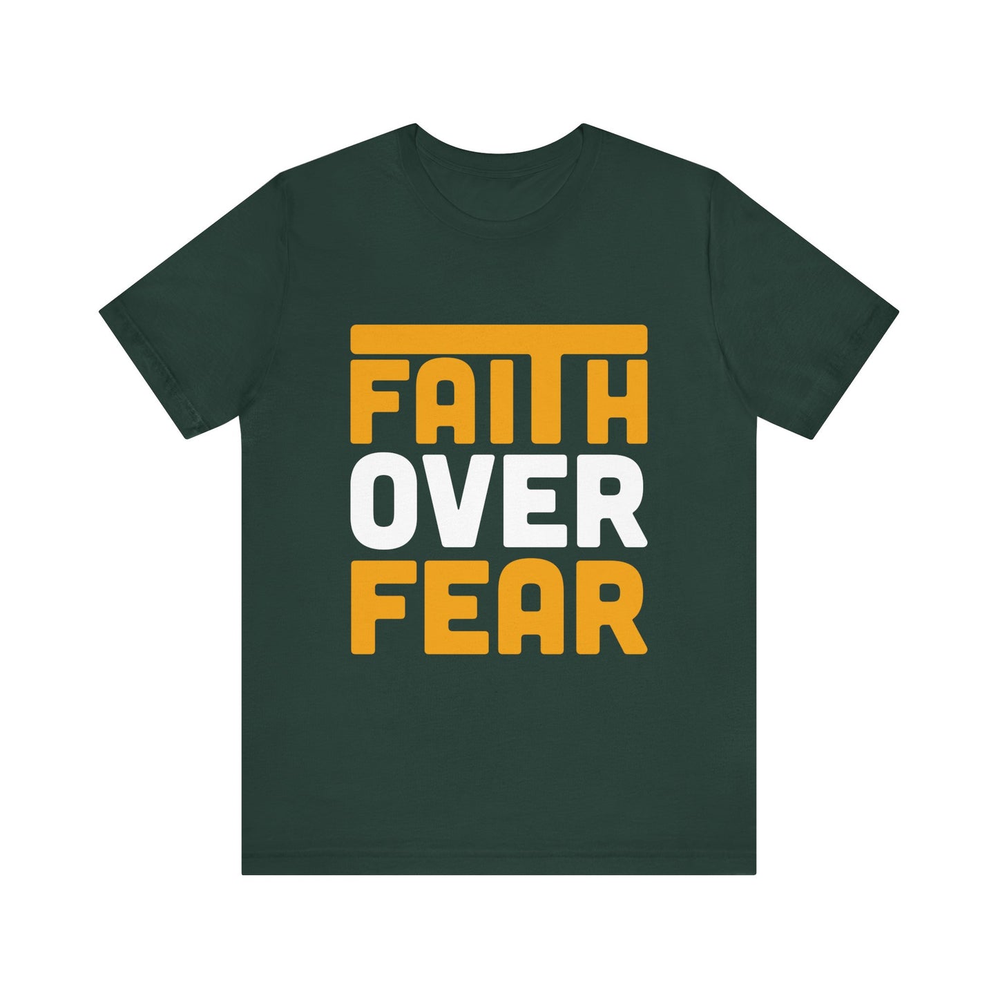 Faith Over Fear Tee - Inspirational Unisex Shirt for Encouragement, Motivational Gift, Daily Wear, Spiritual Apparel, Thoughtful Present