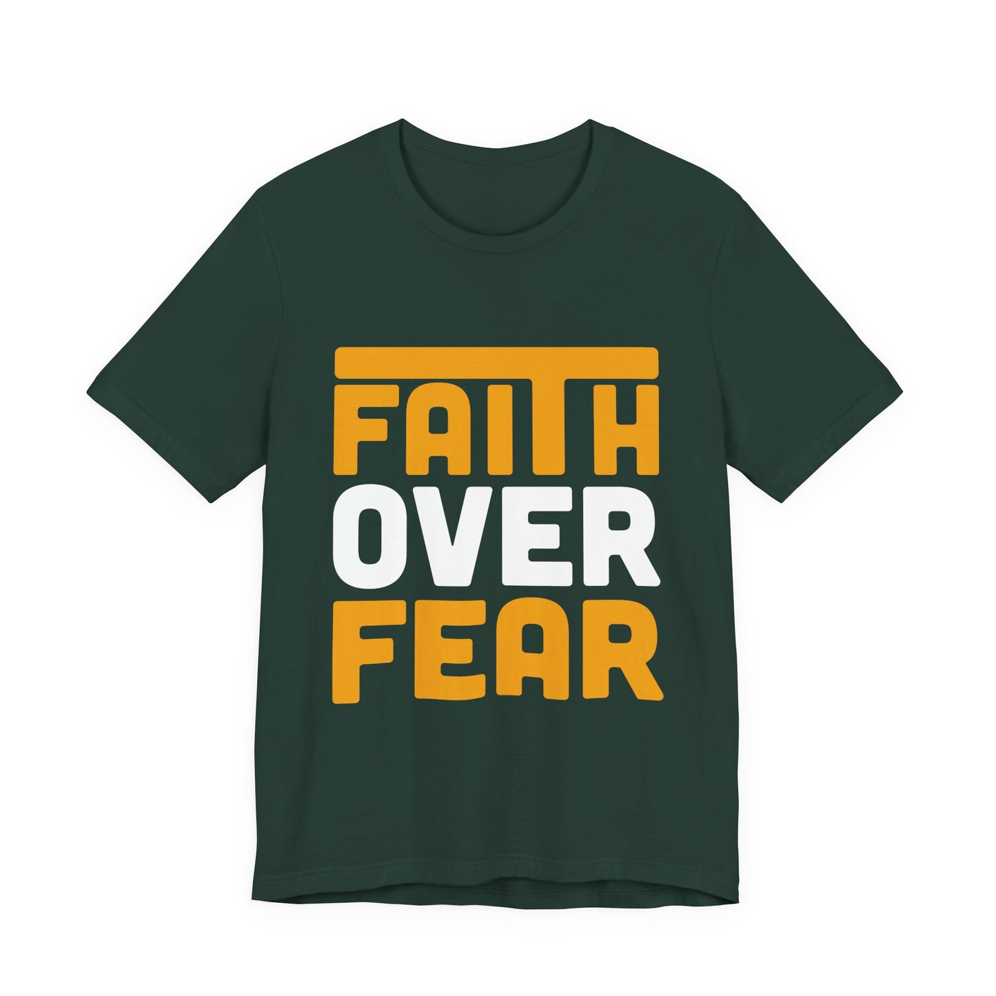 Faith Over Fear Tee - Inspirational Unisex Shirt for Encouragement, Motivational Gift, Daily Wear, Spiritual Apparel, Thoughtful Present