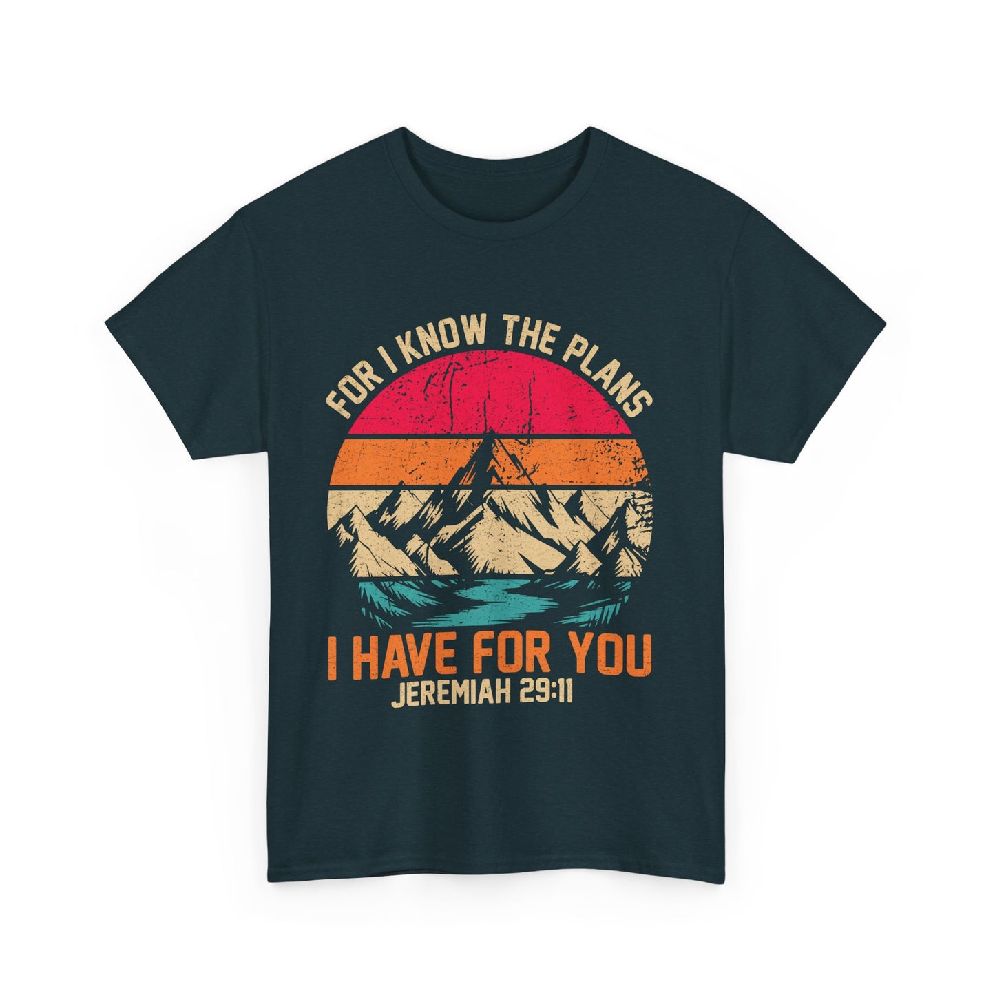 Inspirational Mountain Tee, Faith-Based T-Shirt, Jeremiah 29:11 Shirt, Unisex Cotton Tee, Spiritual Gift, Outdoor Adventure Top