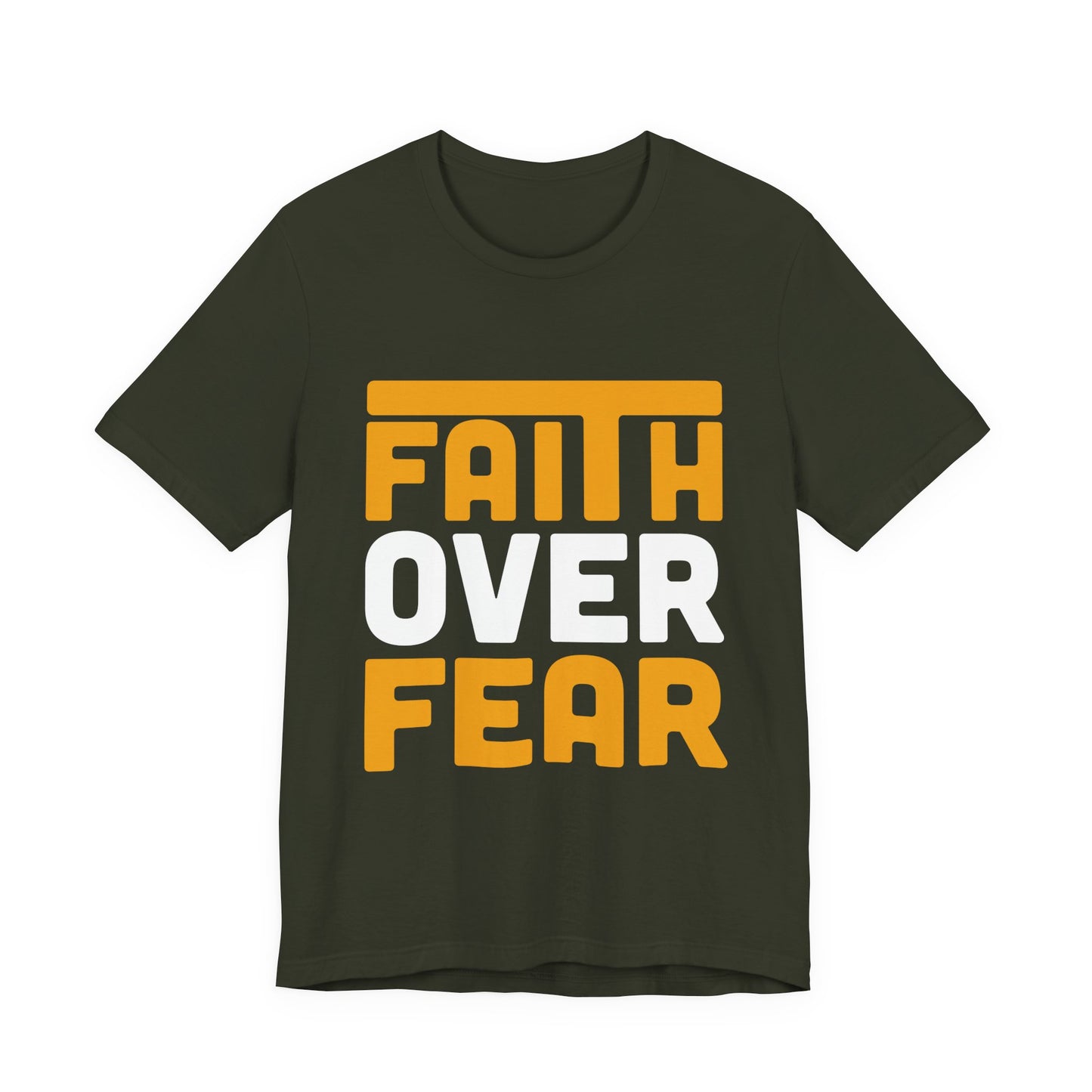 Faith Over Fear Tee - Inspirational Unisex Shirt for Encouragement, Motivational Gift, Daily Wear, Spiritual Apparel, Thoughtful Present
