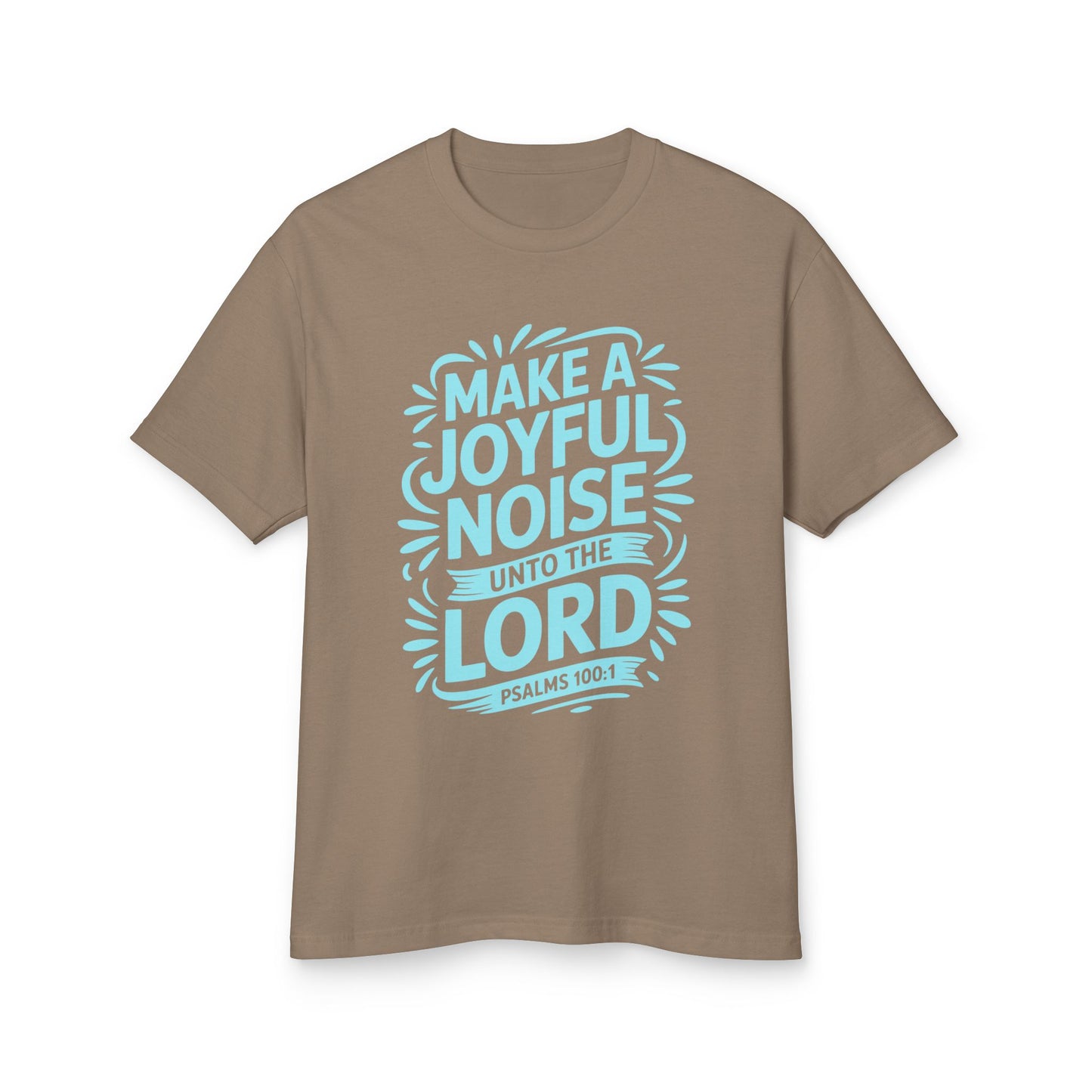 Joyful Noise Tee - Unisex Garment-Dyed Cotton Shirt, Faith-Based Apparel, Christian Gift, Inspirational Tee, Summer Wear, Church Outing