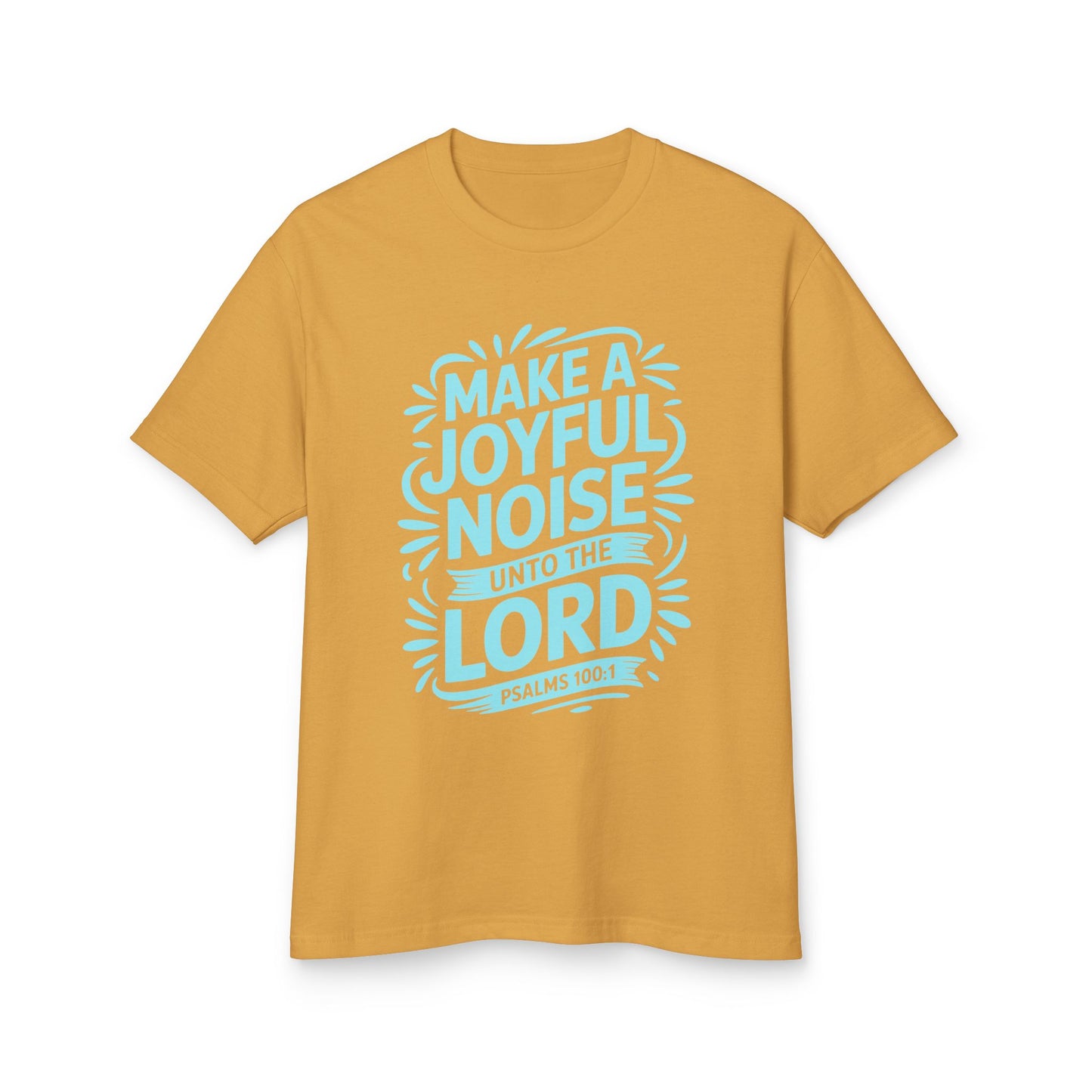Joyful Noise Tee - Unisex Garment-Dyed Cotton Shirt, Faith-Based Apparel, Christian Gift, Inspirational Tee, Summer Wear, Church Outing