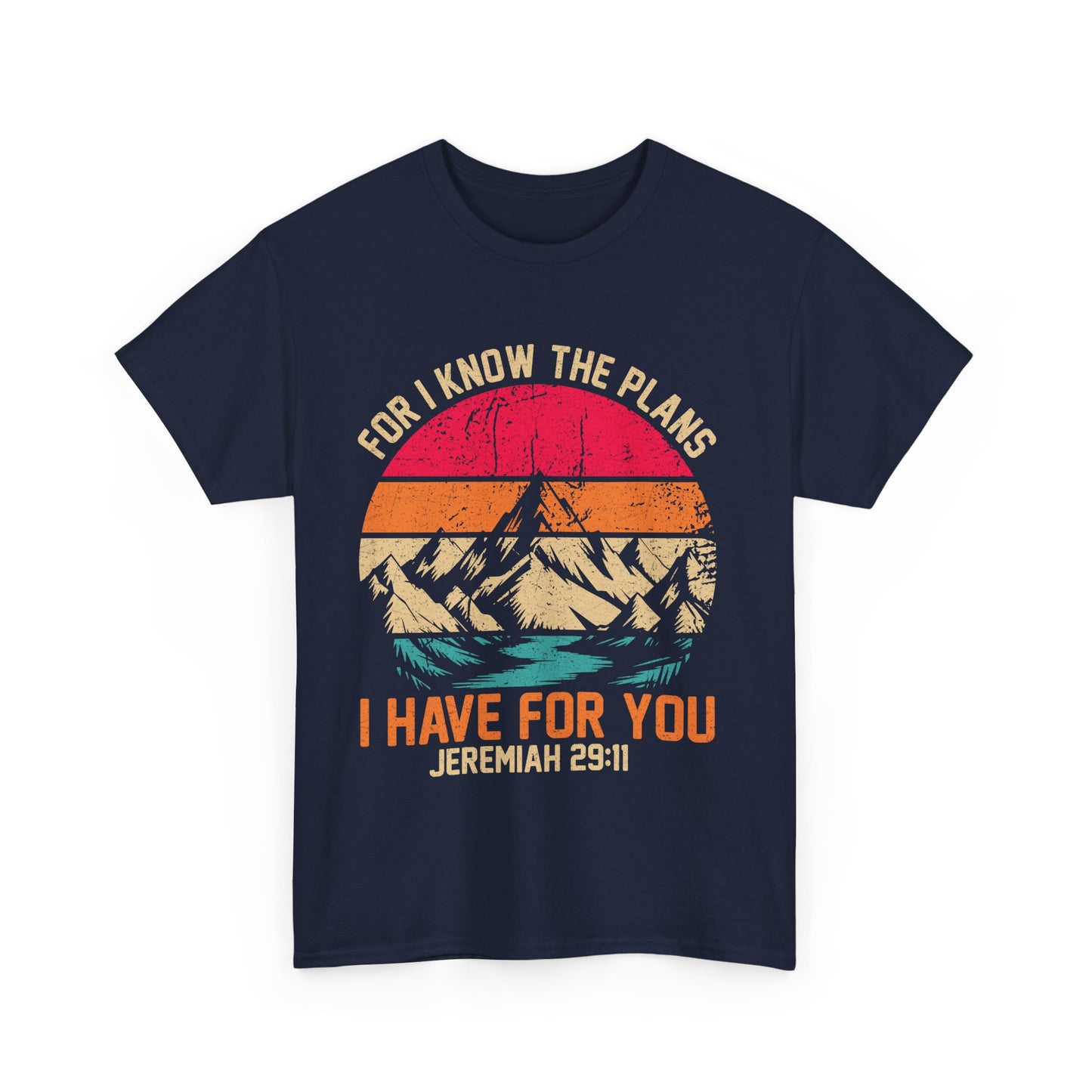 Inspirational Mountain Tee, Faith-Based T-Shirt, Jeremiah 29:11 Shirt, Unisex Cotton Tee, Spiritual Gift, Outdoor Adventure Top