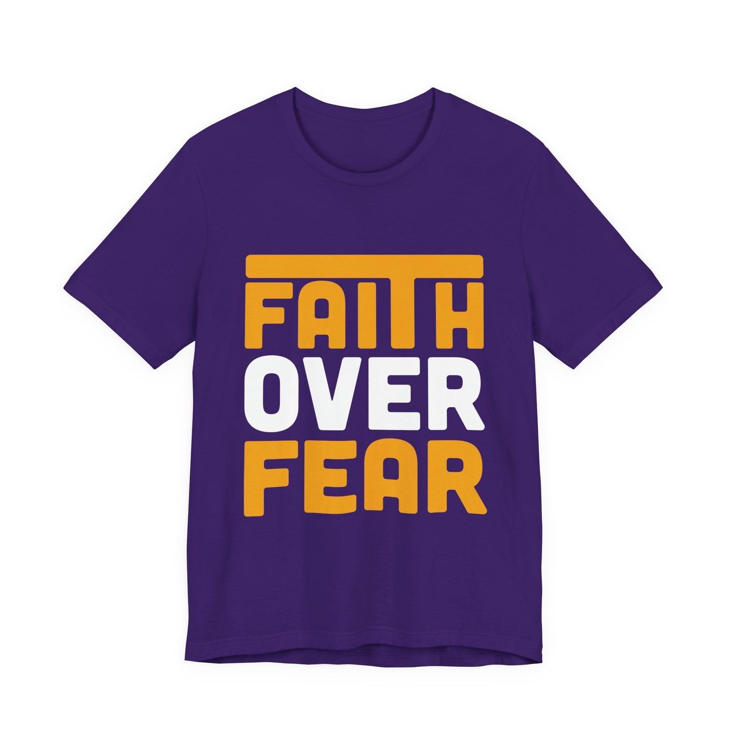 Faith Over Fear Tee - Inspirational Unisex Shirt for Encouragement, Motivational Gift, Daily Wear, Spiritual Apparel, Thoughtful Present