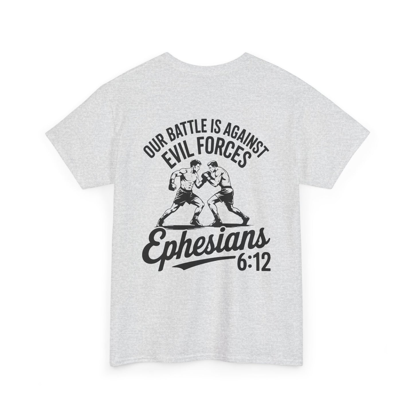 Unisex Heavy Cotton Tee with Ephesians 6:12 Design - Faith-Based Apparel, Religious T-Shirt, Inspirational Gift, Everyday Wear, [...]