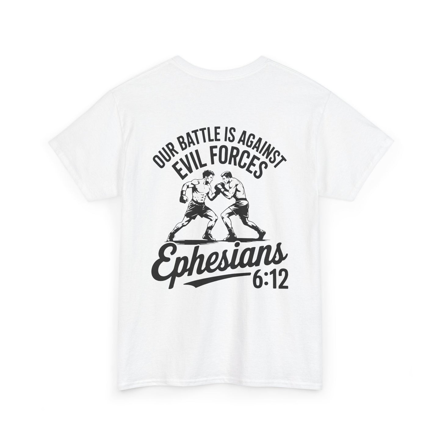 Unisex Heavy Cotton Tee with Ephesians 6:12 Design - Faith-Based Apparel, Religious T-Shirt, Inspirational Gift, Everyday Wear, [...]