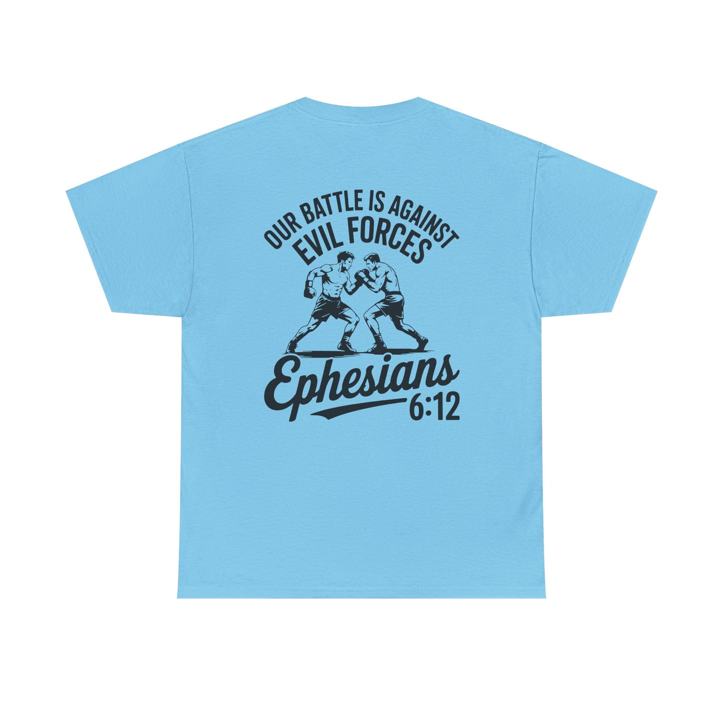 Unisex Heavy Cotton Tee with Ephesians 6:12 Design - Faith-Based Apparel, Religious T-Shirt, Inspirational Gift, Everyday Wear, [...]