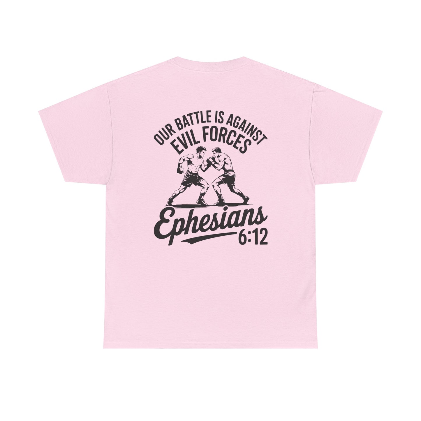 Unisex Heavy Cotton Tee with Ephesians 6:12 Design - Faith-Based Apparel, Religious T-Shirt, Inspirational Gift, Everyday Wear, [...]