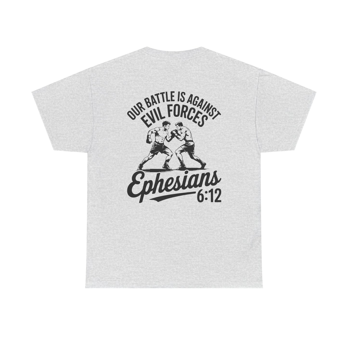 Unisex Heavy Cotton Tee with Ephesians 6:12 Design - Faith-Based Apparel, Religious T-Shirt, Inspirational Gift, Everyday Wear, [...]