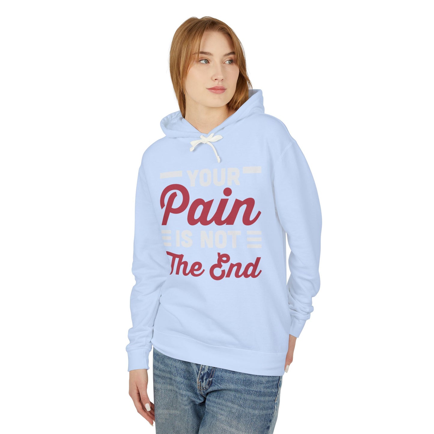 Inspirational Unisex Lightweight Hooded Sweatshirt - Perfect for Motivation, Self-Care, Wellness Gifts, Cozy Wear