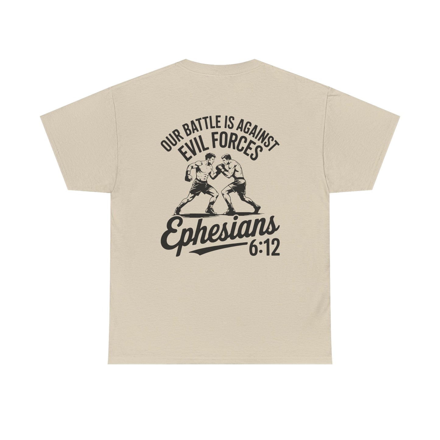 Unisex Heavy Cotton Tee with Ephesians 6:12 Design - Faith-Based Apparel, Religious T-Shirt, Inspirational Gift, Everyday Wear, [...]