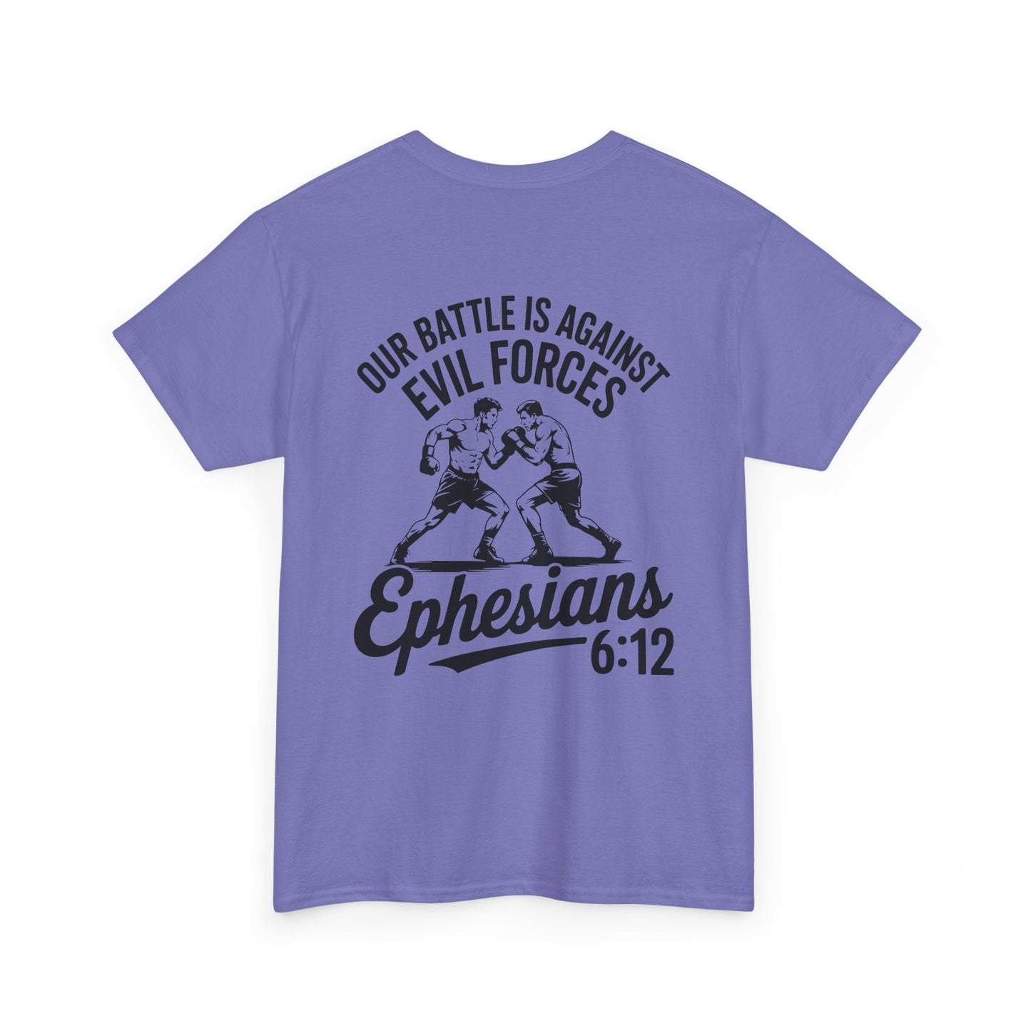 Unisex Heavy Cotton Tee with Ephesians 6:12 Design - Faith-Based Apparel, Religious T-Shirt, Inspirational Gift, Everyday Wear, [...]