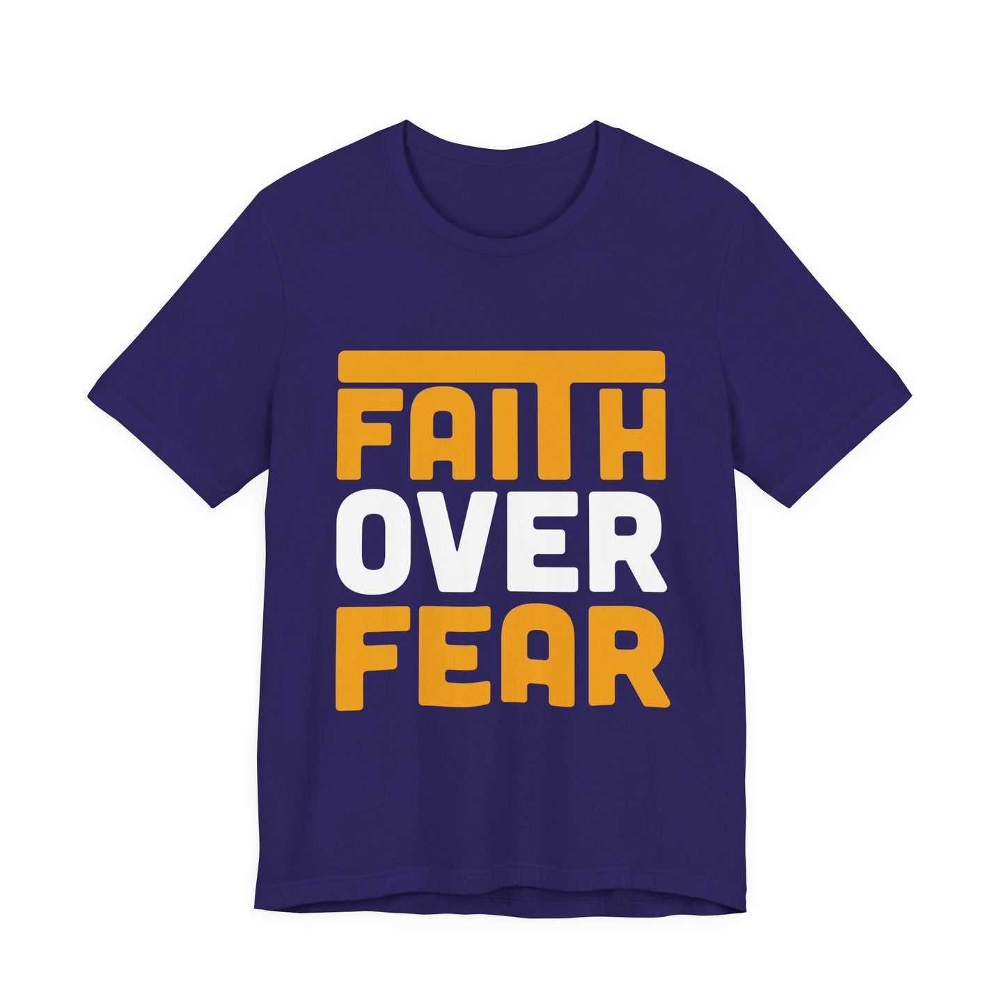 Faith Over Fear Tee - Inspirational Unisex Shirt for Encouragement, Motivational Gift, Daily Wear, Spiritual Apparel, Thoughtful Present