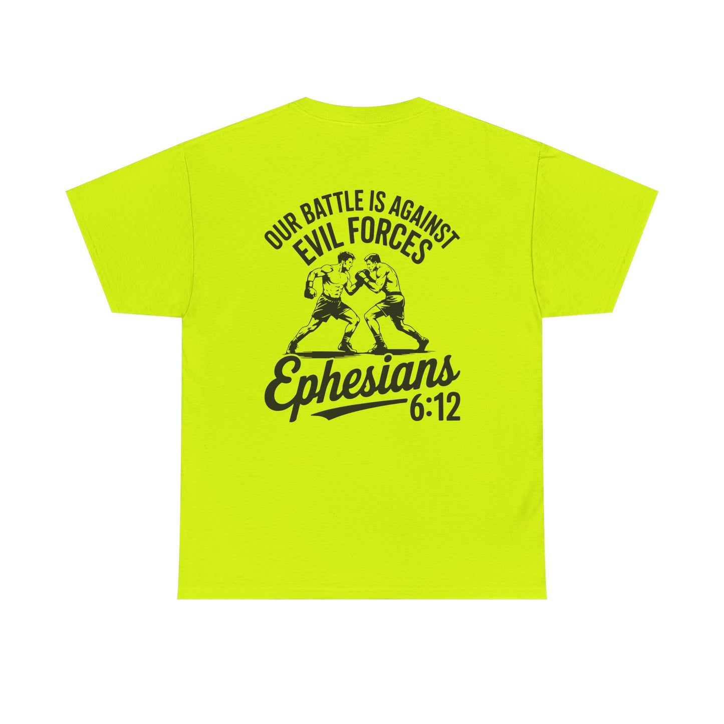 Unisex Heavy Cotton Tee with Ephesians 6:12 Design - Faith-Based Apparel, Religious T-Shirt, Inspirational Gift, Everyday Wear, [...]