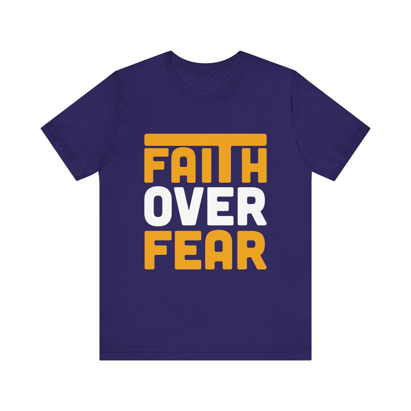 Faith Over Fear Tee - Inspirational Unisex Shirt for Encouragement, Motivational Gift, Daily Wear, Spiritual Apparel, Thoughtful Present