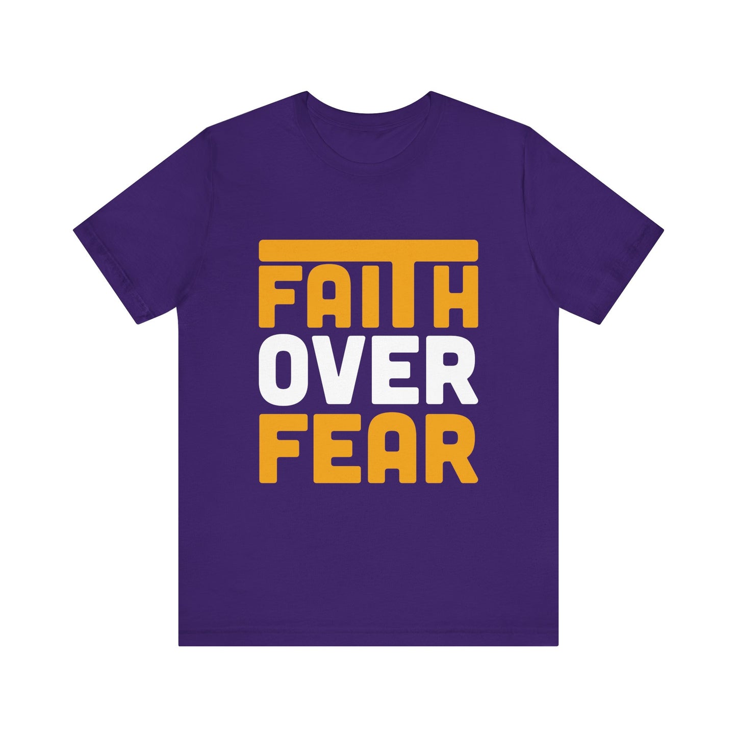 Faith Over Fear Tee - Inspirational Unisex Shirt for Encouragement, Motivational Gift, Daily Wear, Spiritual Apparel, Thoughtful Present