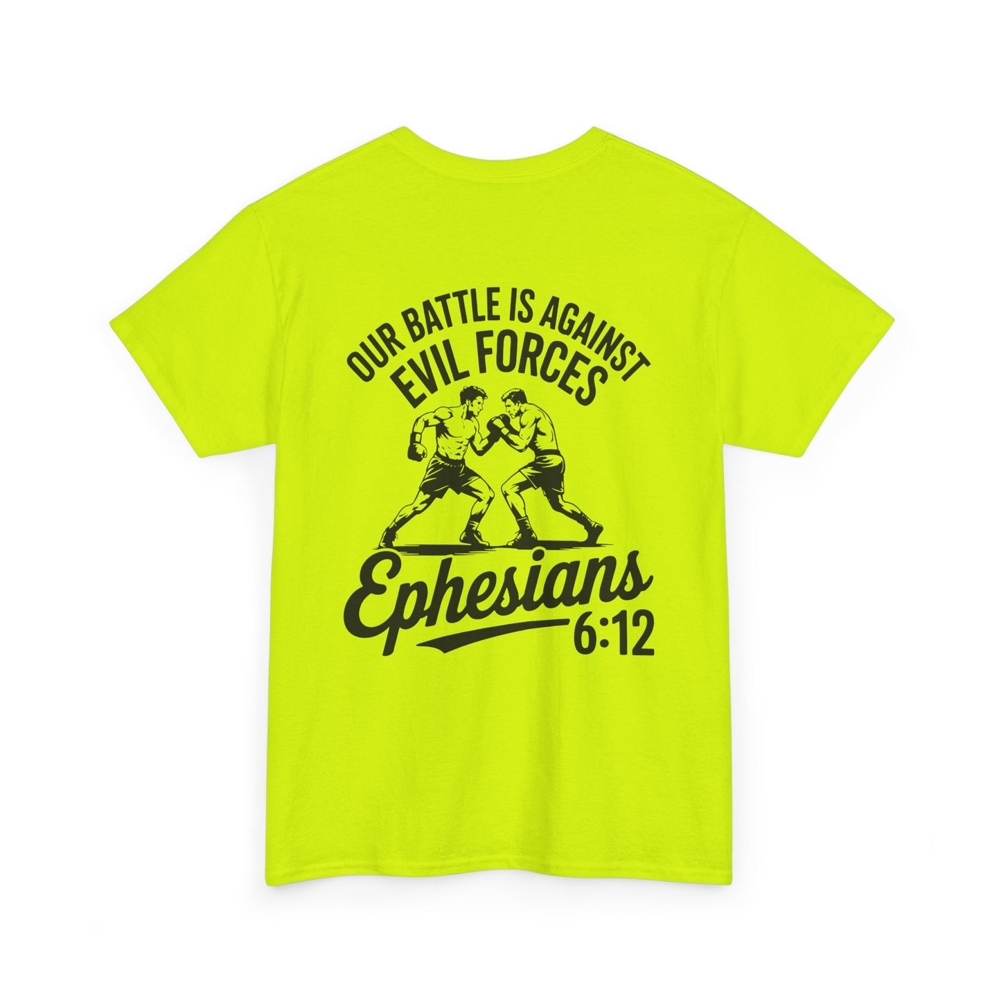 Unisex Heavy Cotton Tee with Ephesians 6:12 Design - Faith-Based Apparel, Religious T-Shirt, Inspirational Gift, Everyday Wear, [...]