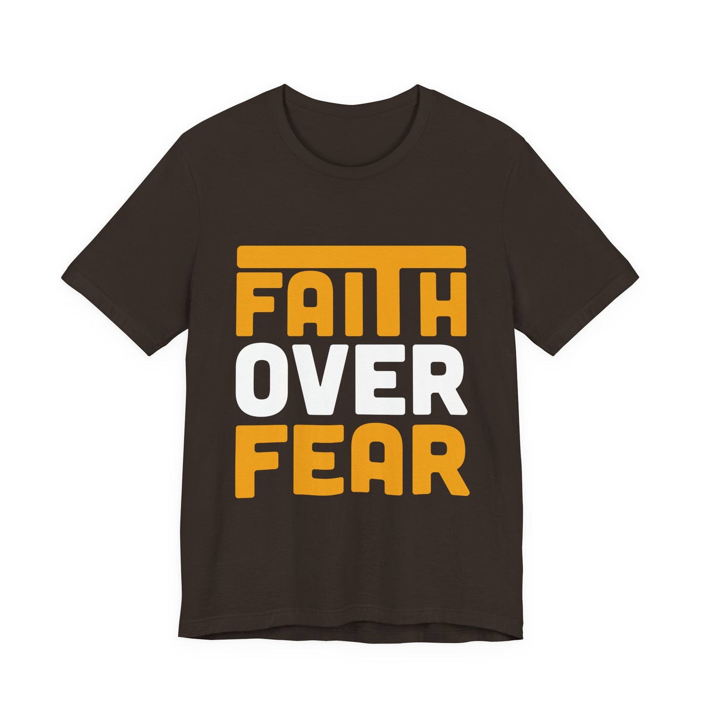 Faith Over Fear Tee - Inspirational Unisex Shirt for Encouragement, Motivational Gift, Daily Wear, Spiritual Apparel, Thoughtful Present