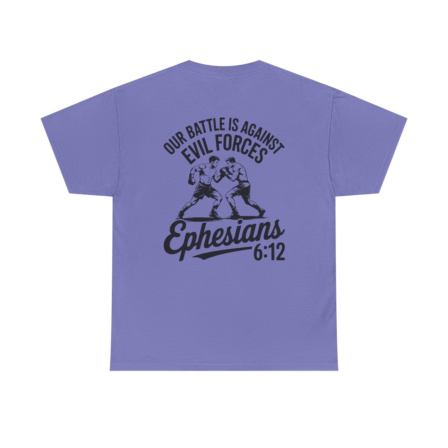 Unisex Heavy Cotton Tee with Ephesians 6:12 Design - Faith-Based Apparel, Religious T-Shirt, Inspirational Gift, Everyday Wear, [...]