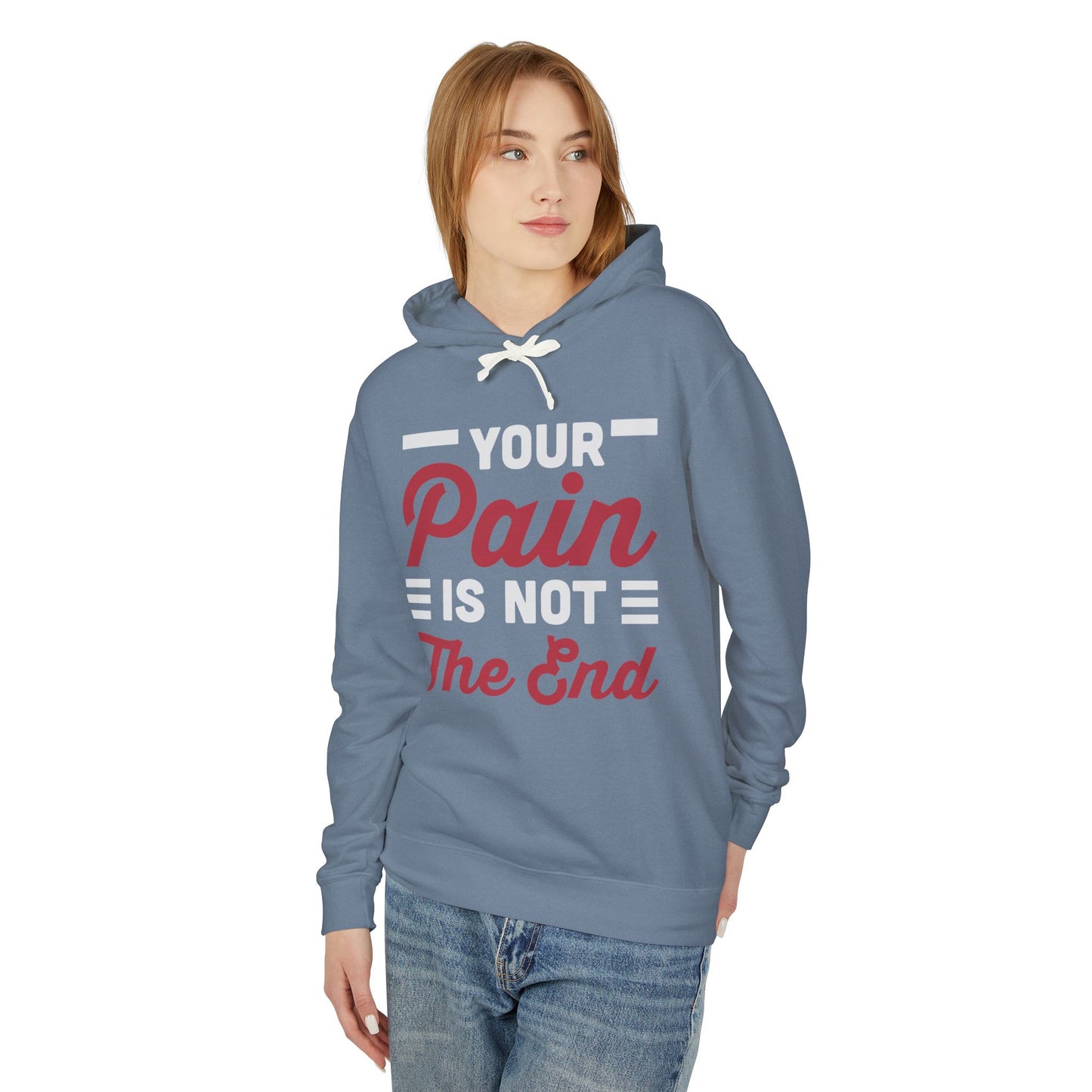 Inspirational Unisex Lightweight Hooded Sweatshirt - Perfect for Motivation, Self-Care, Wellness Gifts, Cozy Wear