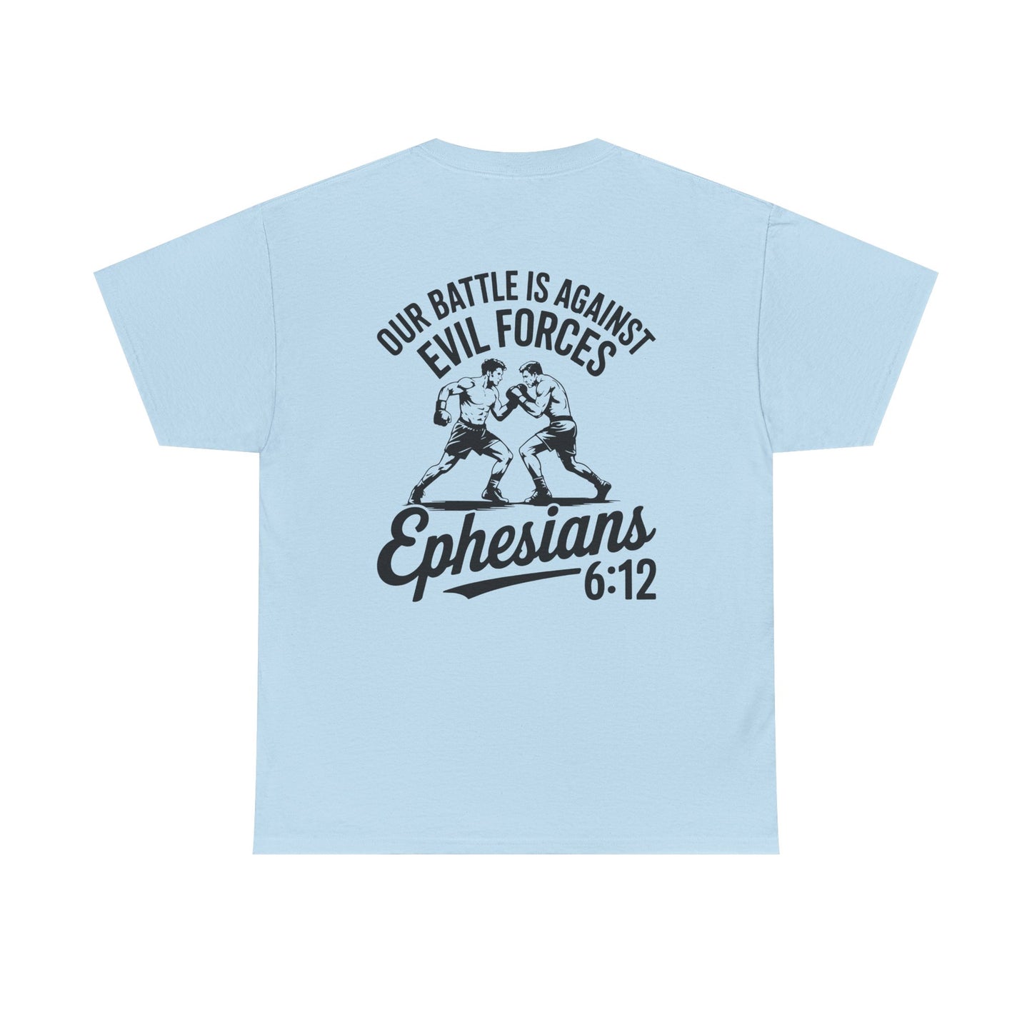 Unisex Heavy Cotton Tee with Ephesians 6:12 Design - Faith-Based Apparel, Religious T-Shirt, Inspirational Gift, Everyday Wear, [...]