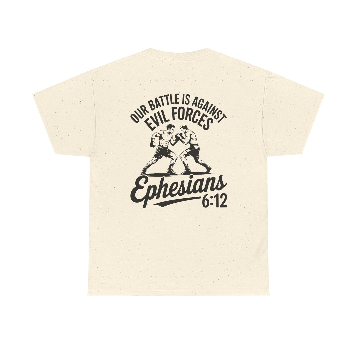 Unisex Heavy Cotton Tee with Ephesians 6:12 Design - Faith-Based Apparel, Religious T-Shirt, Inspirational Gift, Everyday Wear, [...]