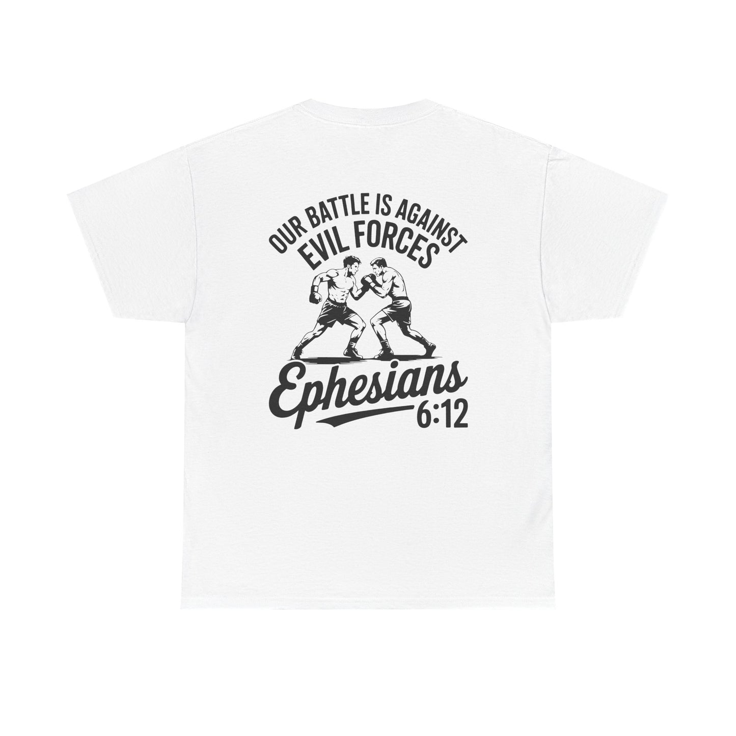 Unisex Heavy Cotton Tee with Ephesians 6:12 Design - Faith-Based Apparel, Religious T-Shirt, Inspirational Gift, Everyday Wear, [...]