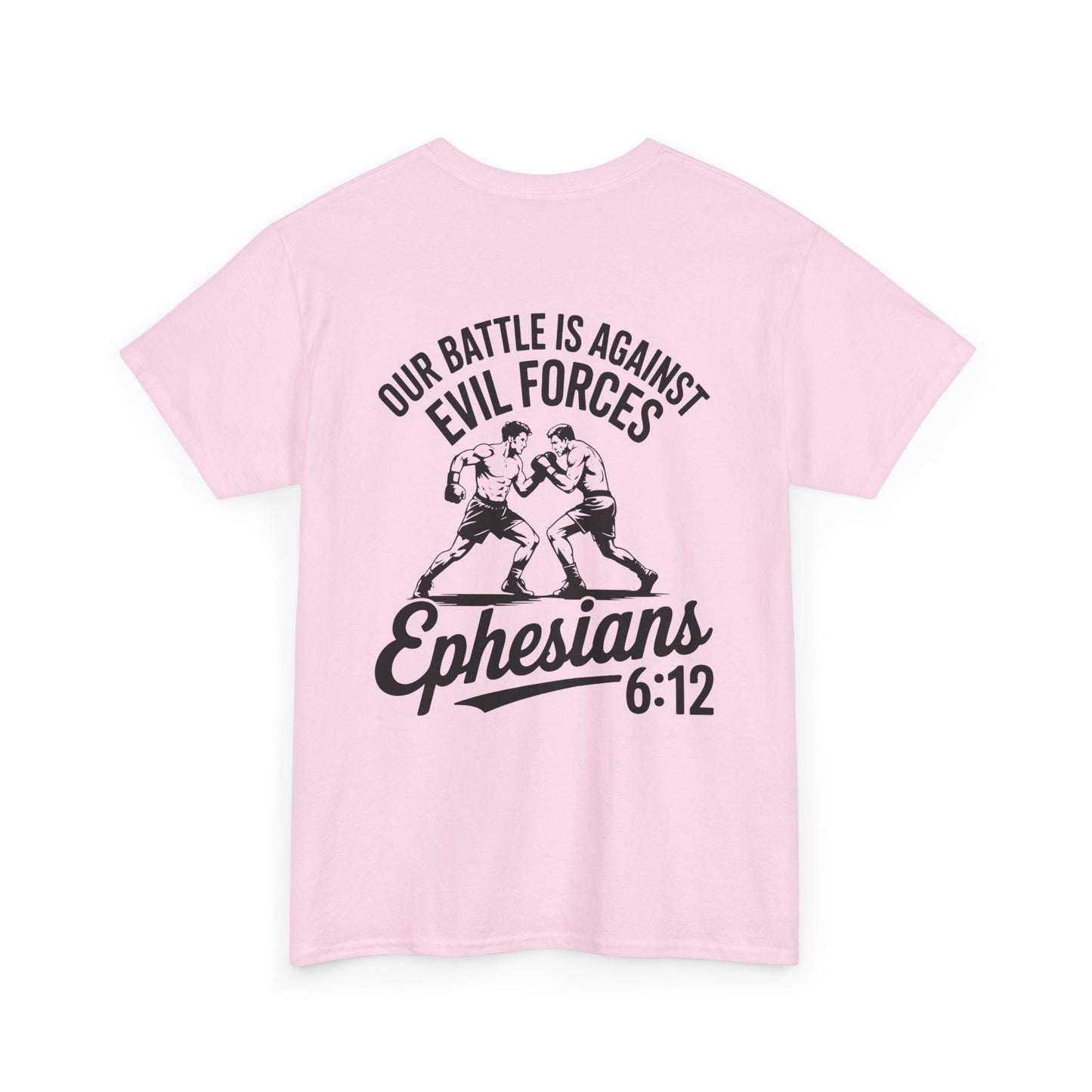 Unisex Heavy Cotton Tee with Ephesians 6:12 Design - Faith-Based Apparel, Religious T-Shirt, Inspirational Gift, Everyday Wear, [...]