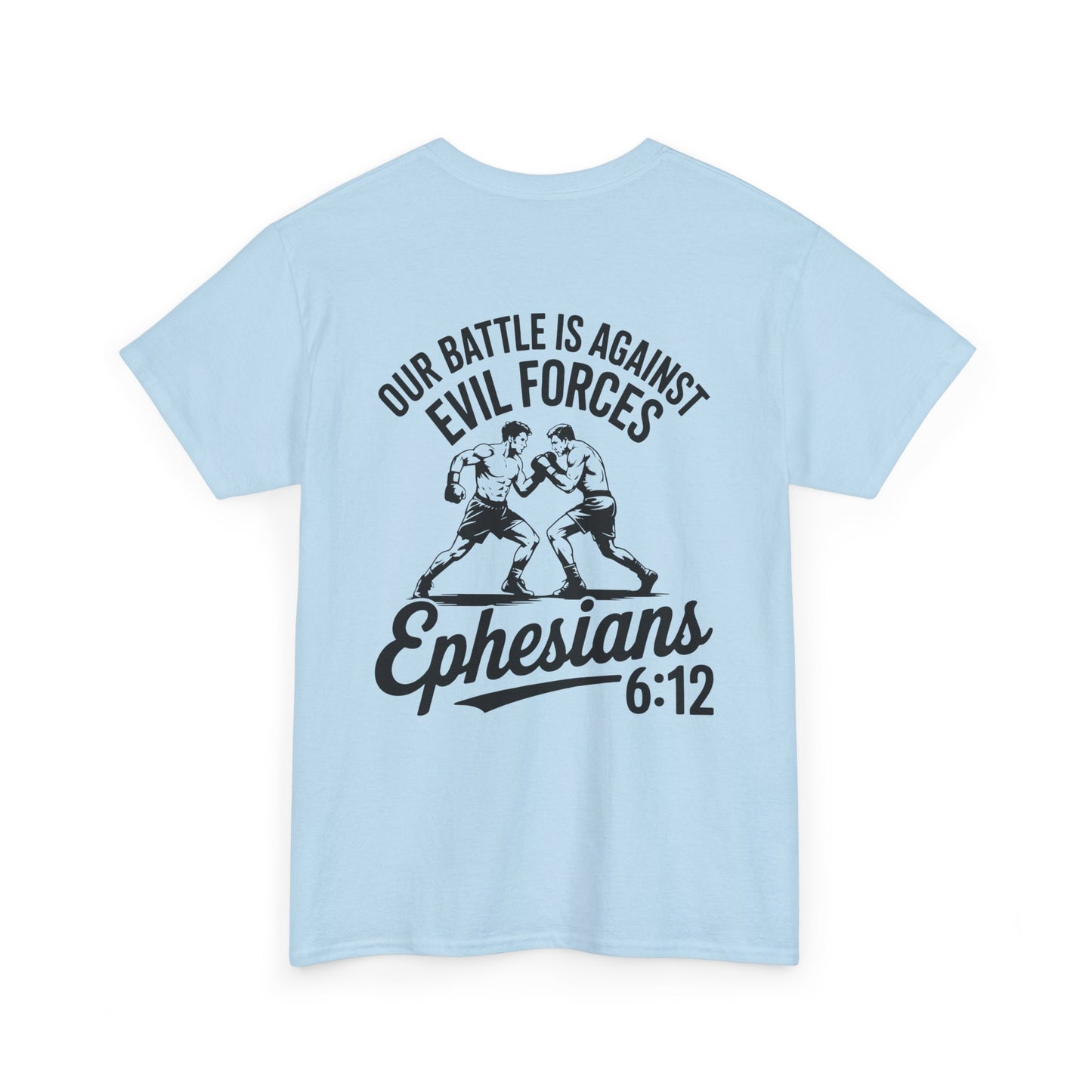 Unisex Heavy Cotton Tee with Ephesians 6:12 Design - Faith-Based Apparel, Religious T-Shirt, Inspirational Gift, Everyday Wear, [...]