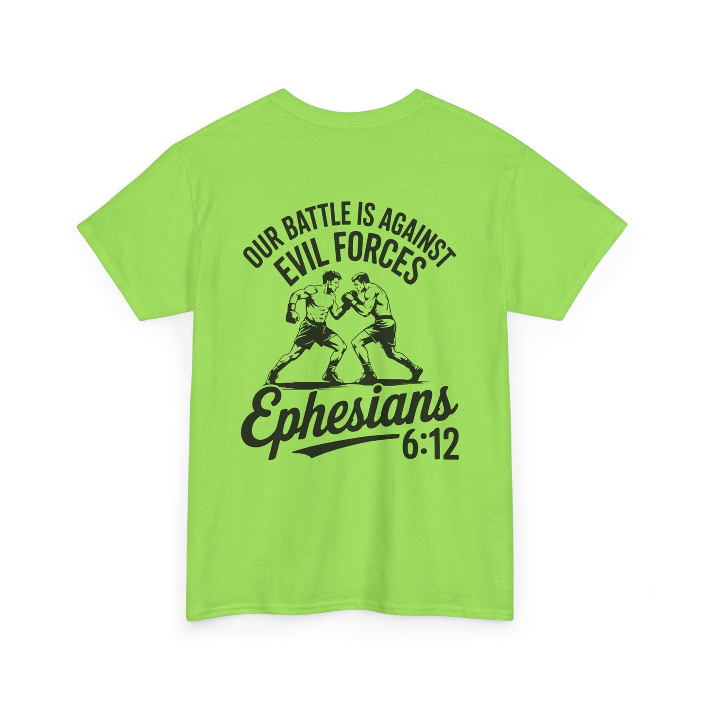 Unisex Heavy Cotton Tee with Ephesians 6:12 Design - Faith-Based Apparel, Religious T-Shirt, Inspirational Gift, Everyday Wear, [...]