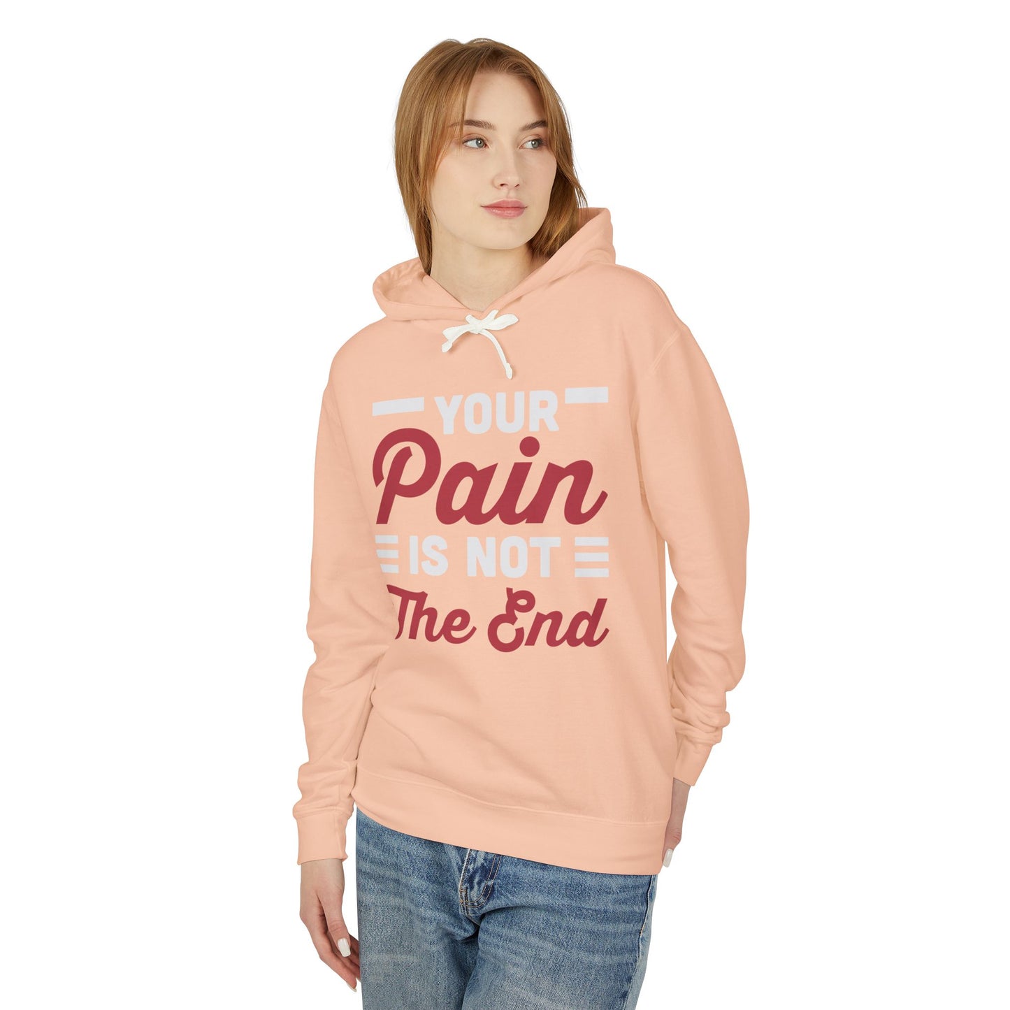 Inspirational Unisex Lightweight Hooded Sweatshirt - Perfect for Motivation, Self-Care, Wellness Gifts, Cozy Wear