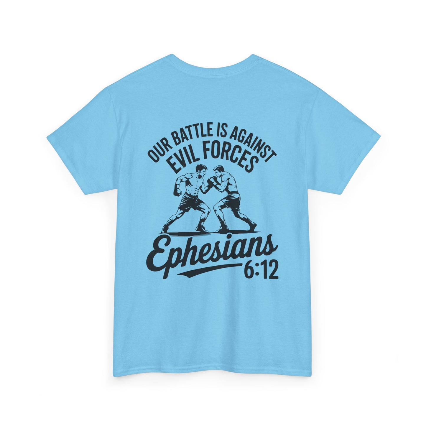 Unisex Heavy Cotton Tee with Ephesians 6:12 Design - Faith-Based Apparel, Religious T-Shirt, Inspirational Gift, Everyday Wear, [...]