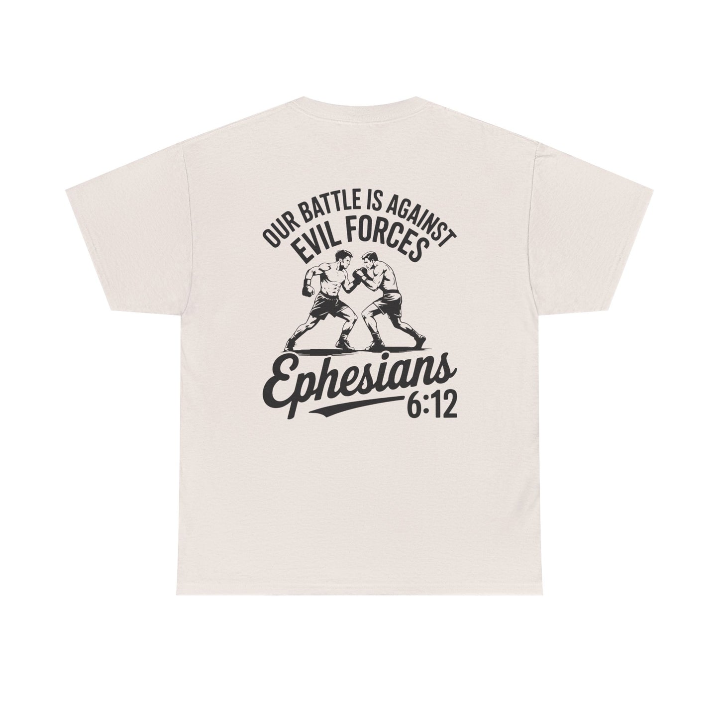 Unisex Heavy Cotton Tee with Ephesians 6:12 Design - Faith-Based Apparel, Religious T-Shirt, Inspirational Gift, Everyday Wear, [...]